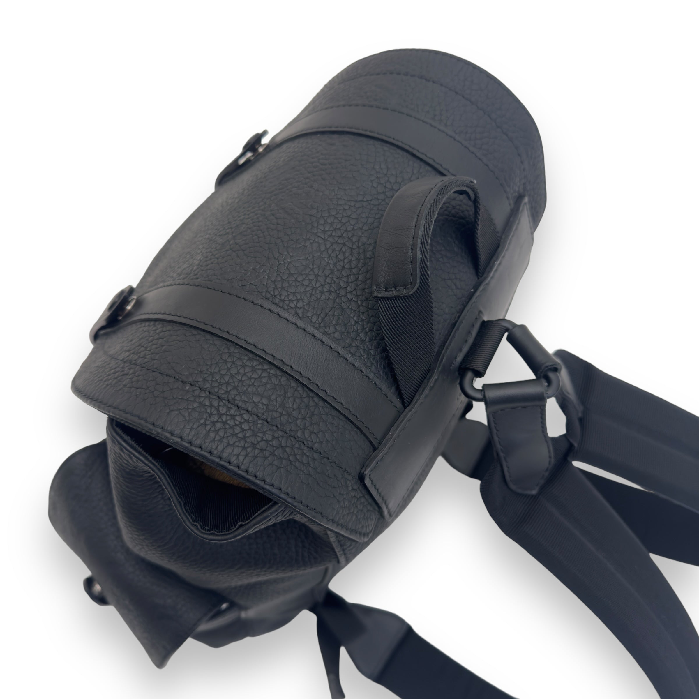 LOUIS VUITTON CHRISTOPHER MM BACKPACK EMBOSSED MONOGRAM BLACK