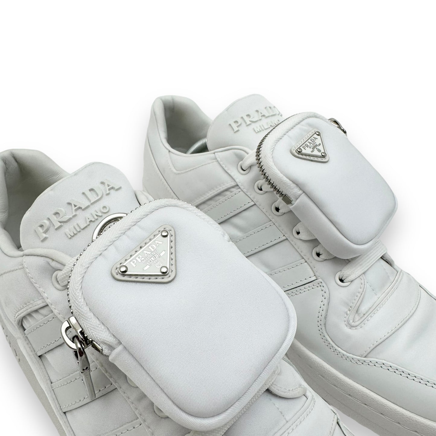 PRADA X ADIDAS FORUM LOW TOP SNEAKER WHITE UK10