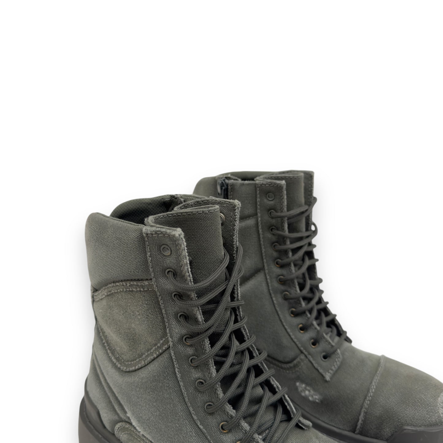 BALENCIAGA COMBAT STRIKE 20MM BOOTS KHAKI UK6