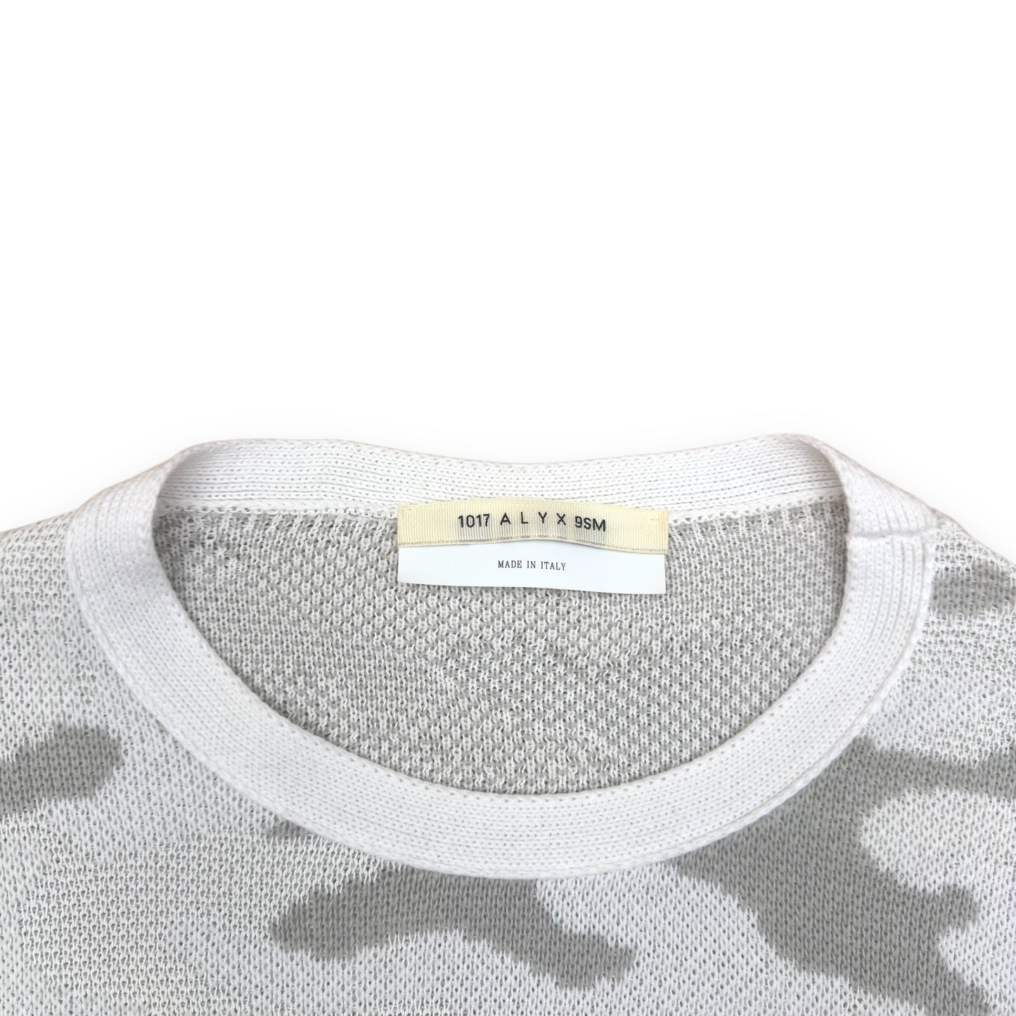 1017 ALYX 9SM CAMO SWEATER WHITE M