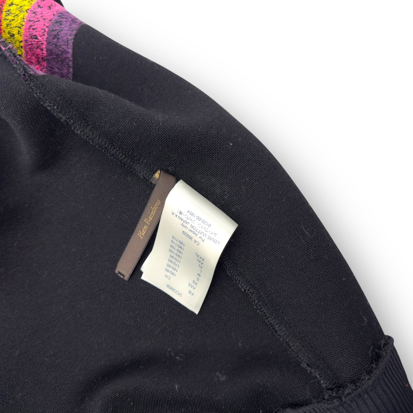 LOUIS VUITTON SS19 OZ PATCH ZIP UP HOODIE BLACK / MULTICOLOURED M