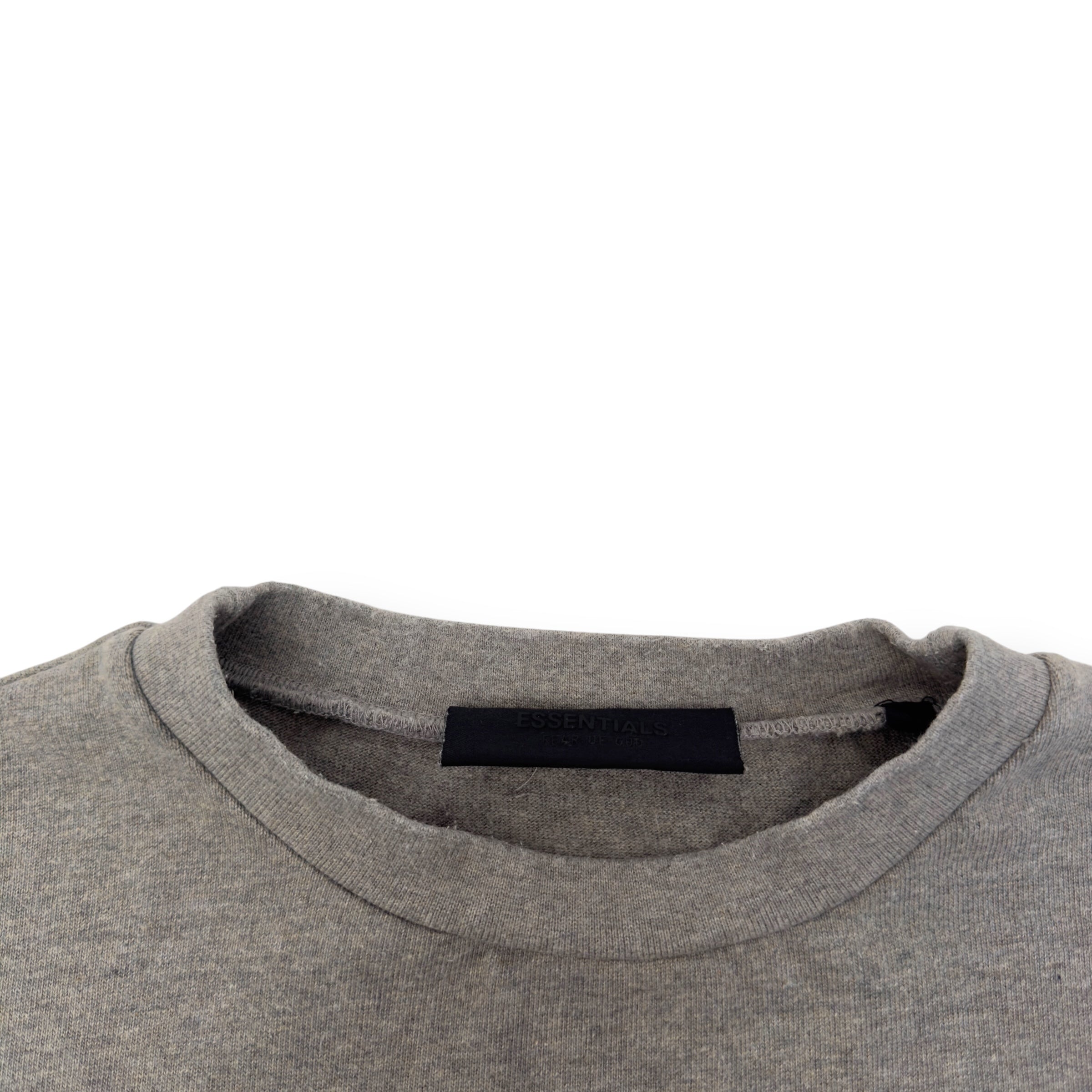 FEAR OF GOD ESSENTIALS OVERSIZED CREWNECK T-SHIRT GREY / BLUE S