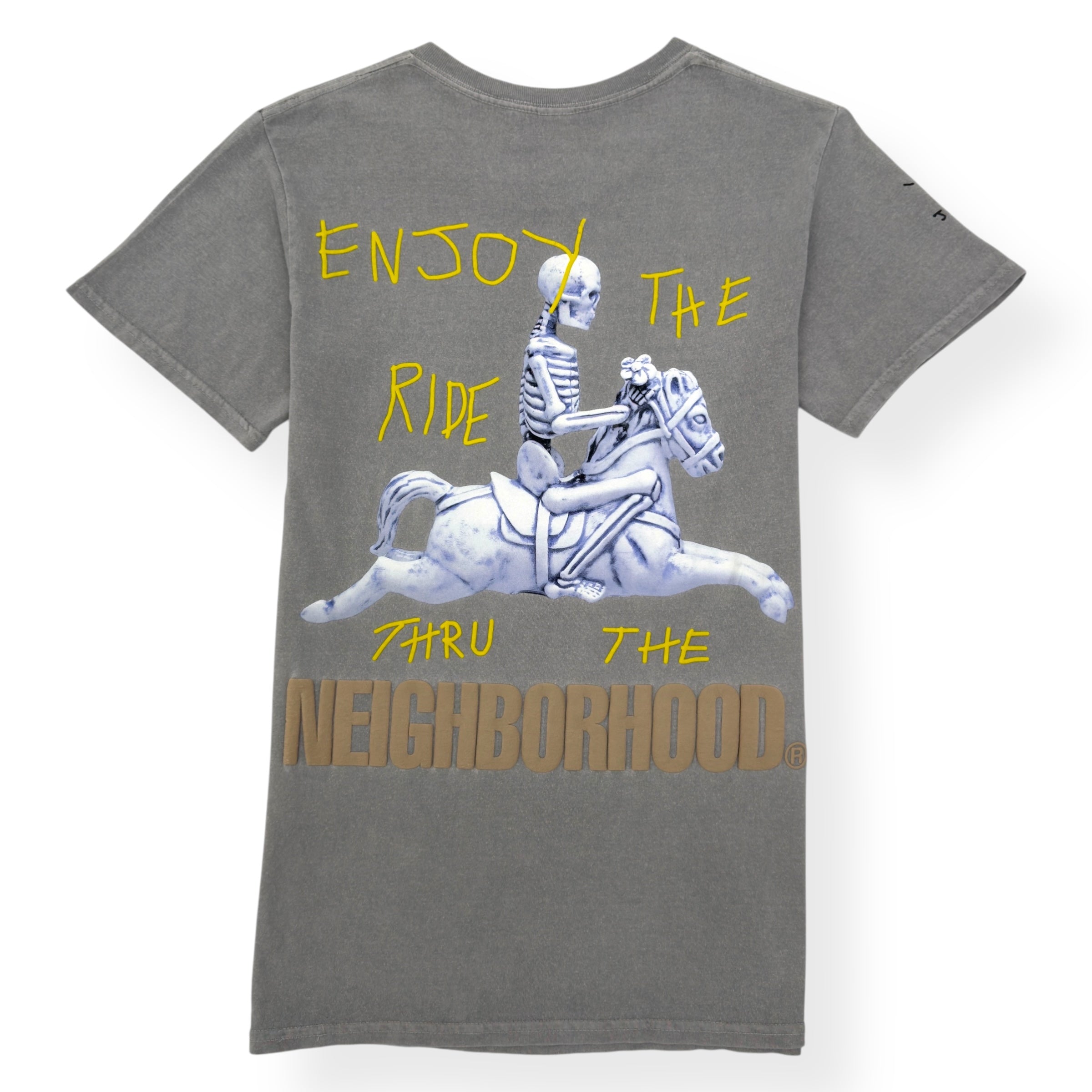 TRAVIS SCOTT CACTUS JACK 'NEIGHBORHOOD' CAROUSEL T-SHIRT GREY S