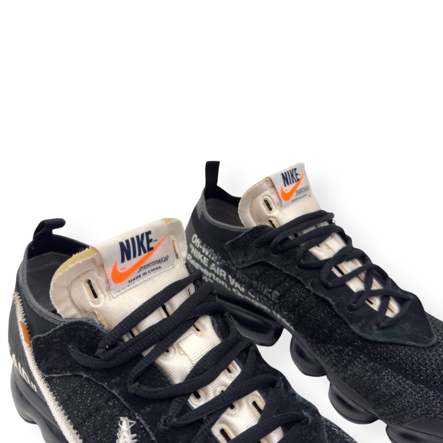 NIKE X OFF-WHITE AIR VAPORMAX SNEAKER ‘THE TEN’ BLACK / WHITE UK9.5