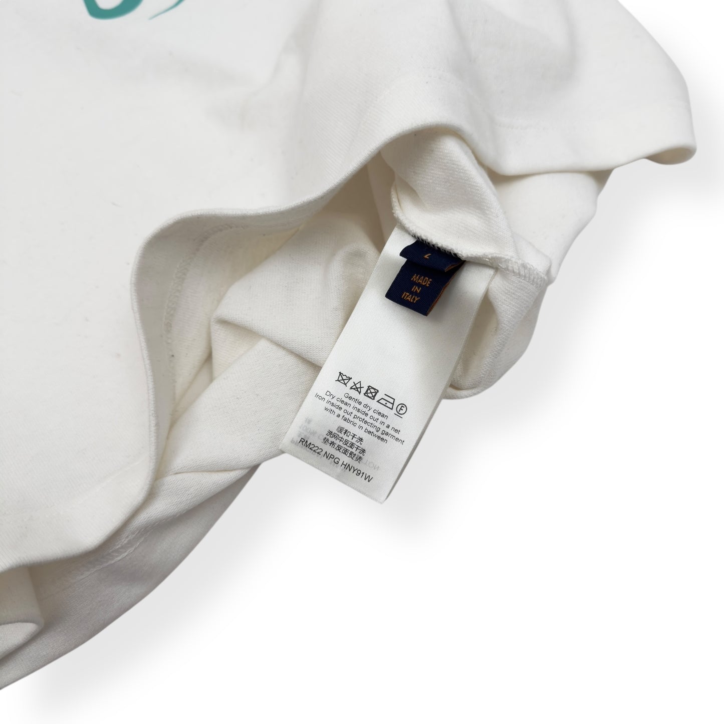 LOUIS VUITTON FLORAL PRINT T-SHIRT WHITE / PINK L