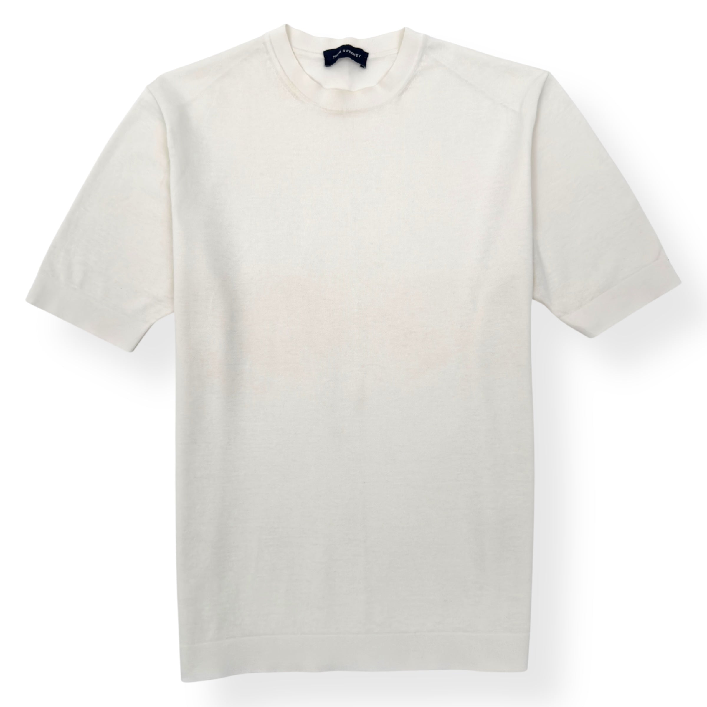 THOM SWEENEY COTTON T-SHIRT WHITE L
