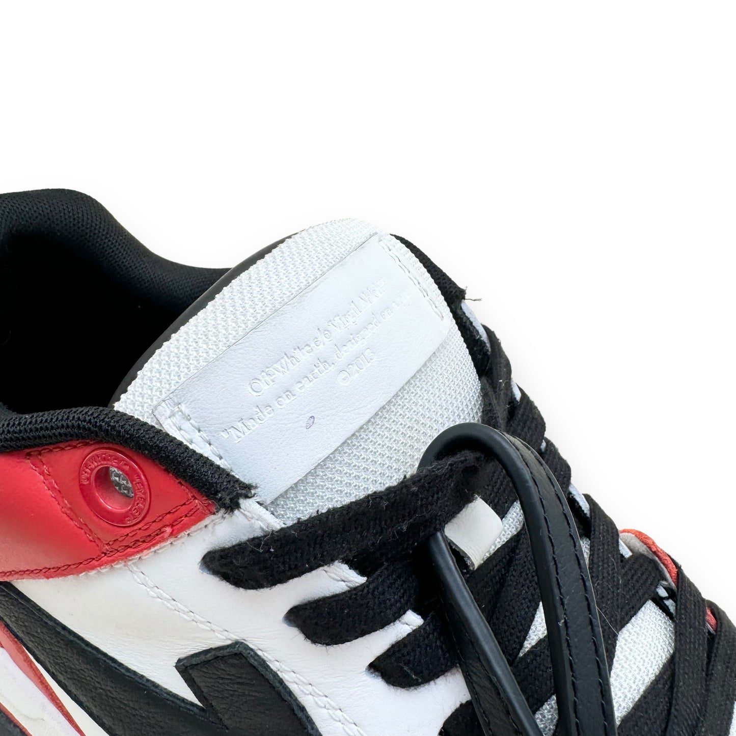 OFF-WHITE OUT OF OFFICE SNEAKER RED / BLACK UK9