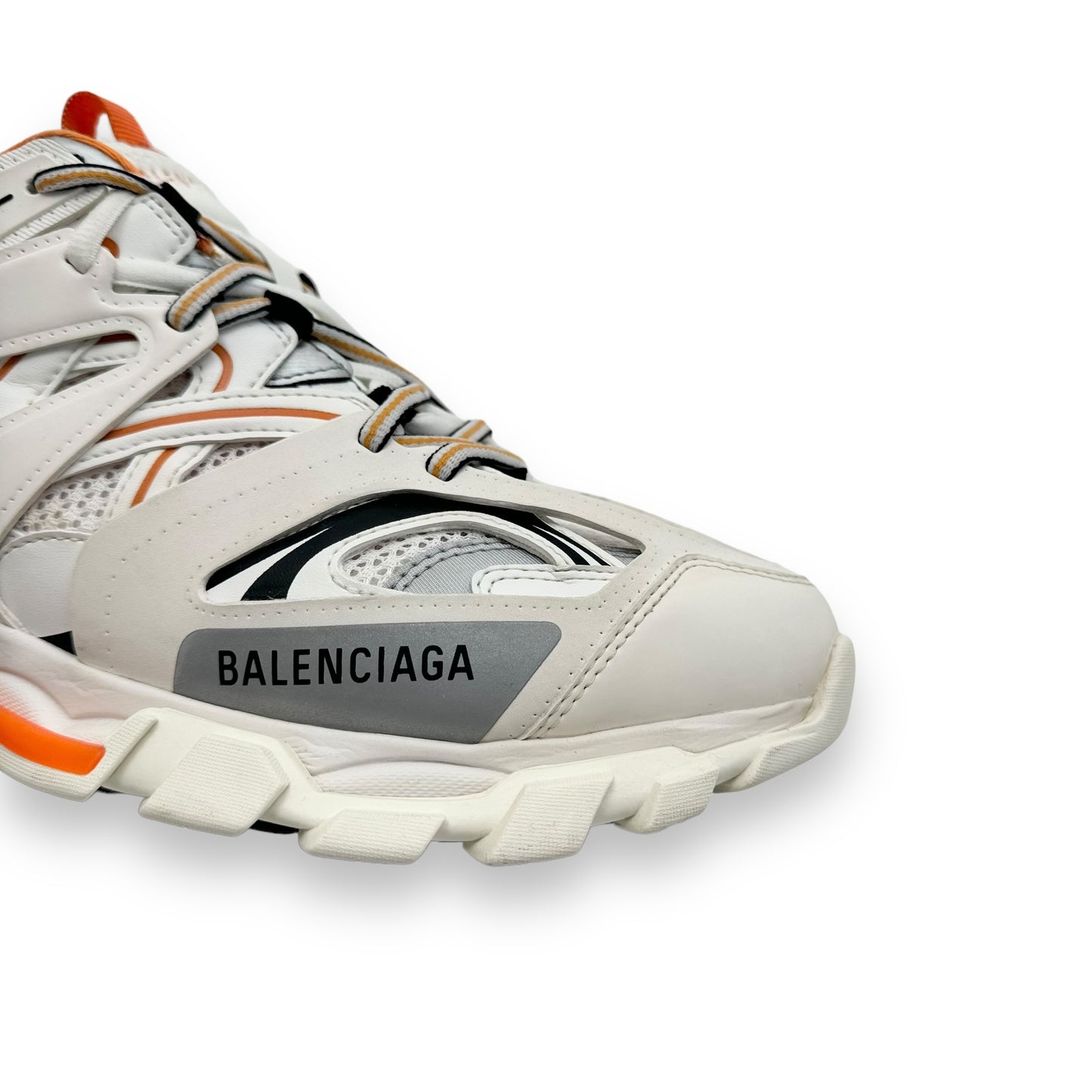 BALENCIAGA TRACK RUNNER SNEAKER WHITE / ORANGE UK9