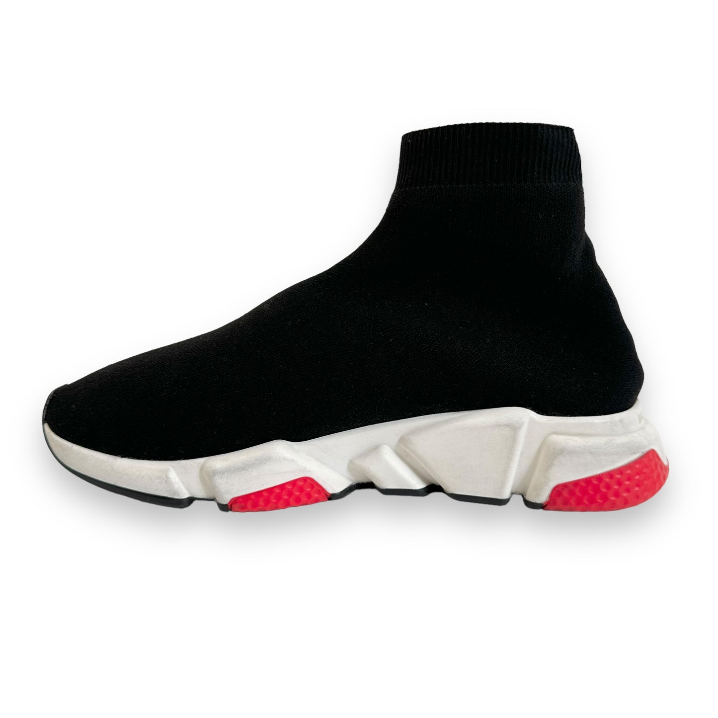 BALENCIAGA SPEED SNEAKER BLACK / WHITE / RED UK8