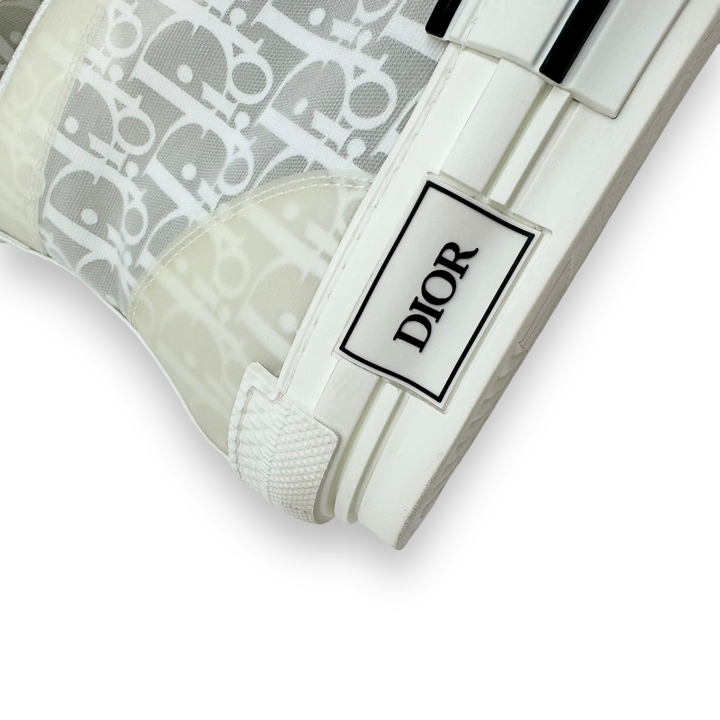 DIOR B23 OBLIQUE HIGH TOP SNEAKER WHITE UK11