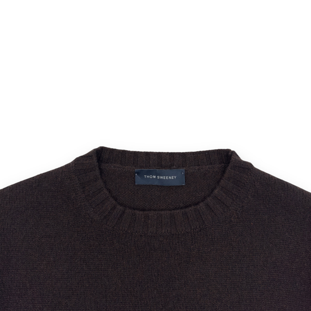 THOM SWEENEY CASHMERE SWEATER BROWN M