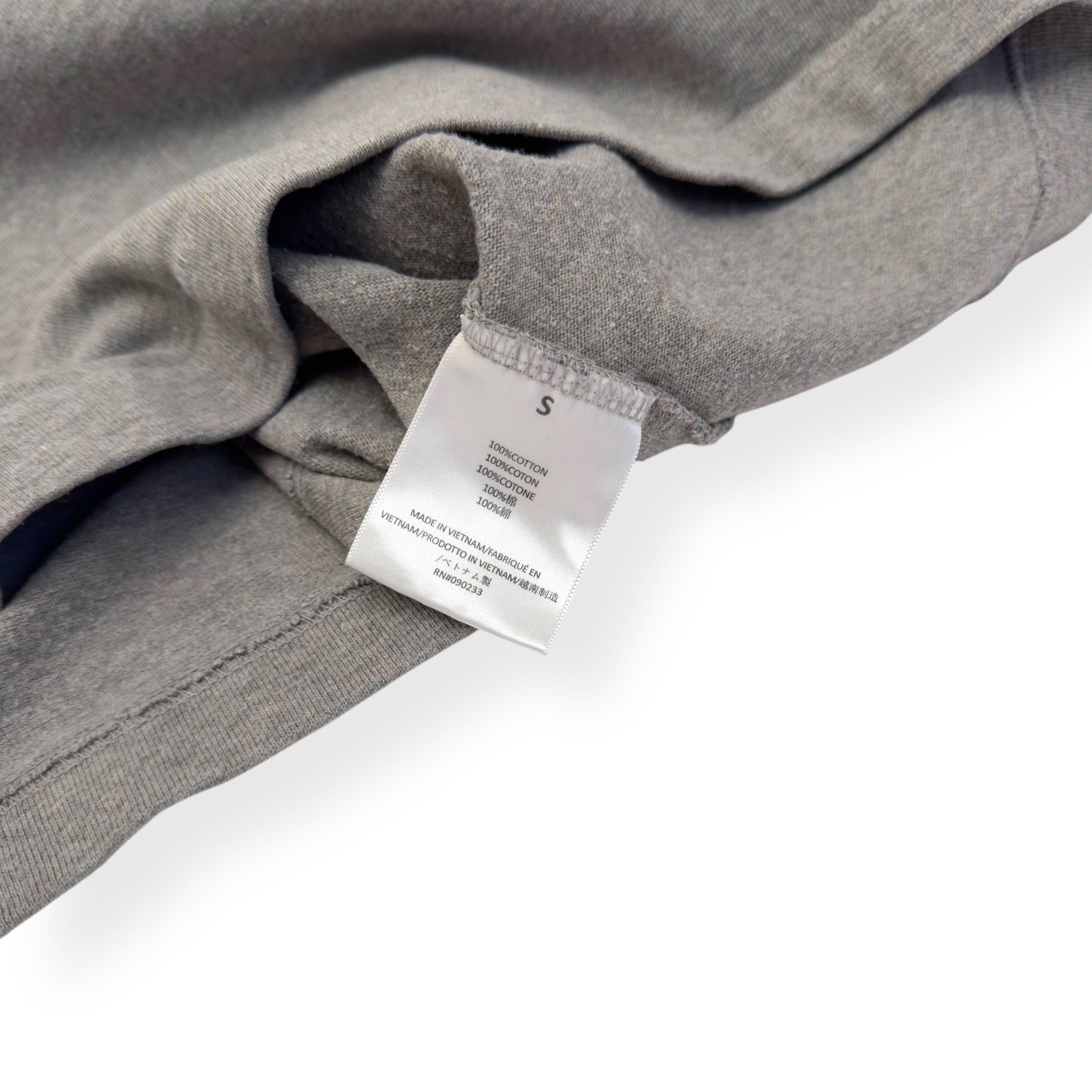 FEAR OF GOD ESSENTIALS OVERSIZED CREWNECK T-SHIRT GREY / BLUE S