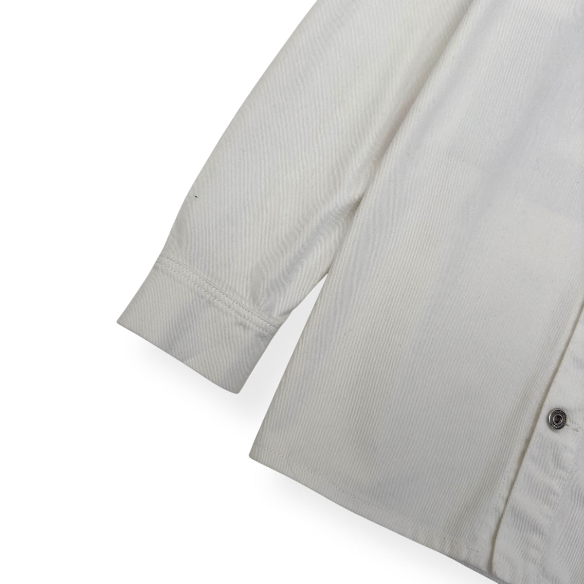 OFF-WHITE CARAVAGGIO ARROW DENIM SHIRT WHITE / BLACK M