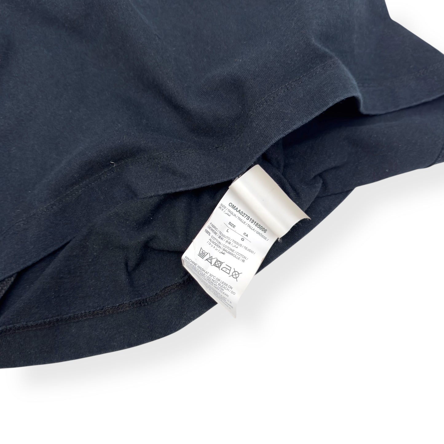 OFF-WHITE SPLIT ARROWS T-SHIRT BLACK / RED L