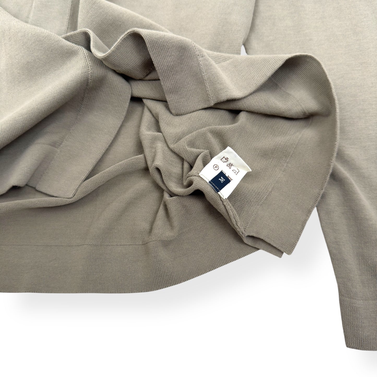 THOM SWEENEY BUTTON-DOWN COLLARED POLO SHIRT GREEN M
