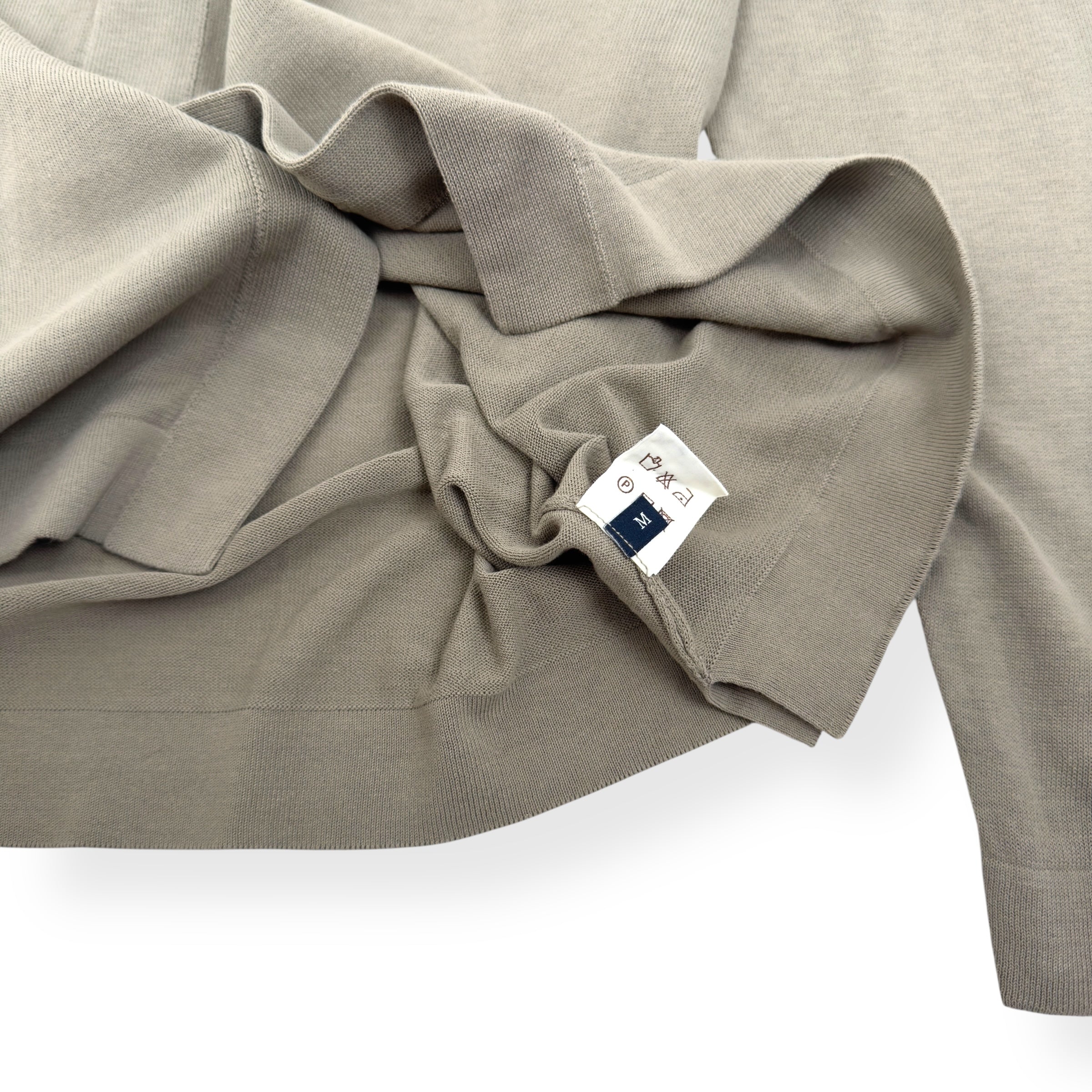 THOM SWEENEY BUTTON-DOWN COLLARED POLO SHIRT GREEN M