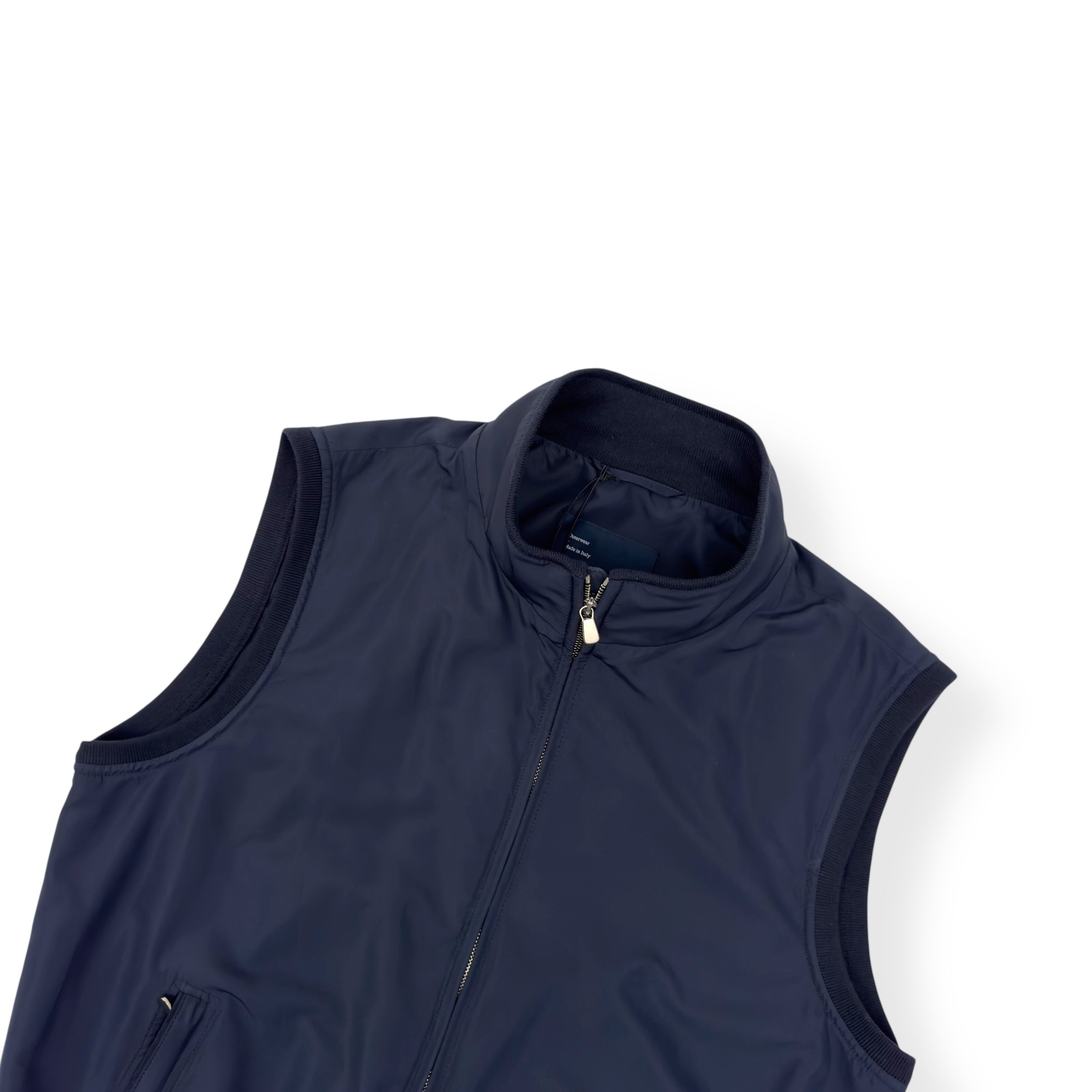 THOM SWEENEY SS23 JAPANESE NYLON GILET NAVY M
