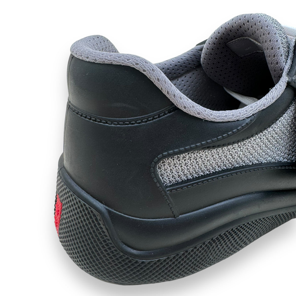 PRADA AMERICA’S CUP SOFT RUBBER SNEAKER BLACK UK9