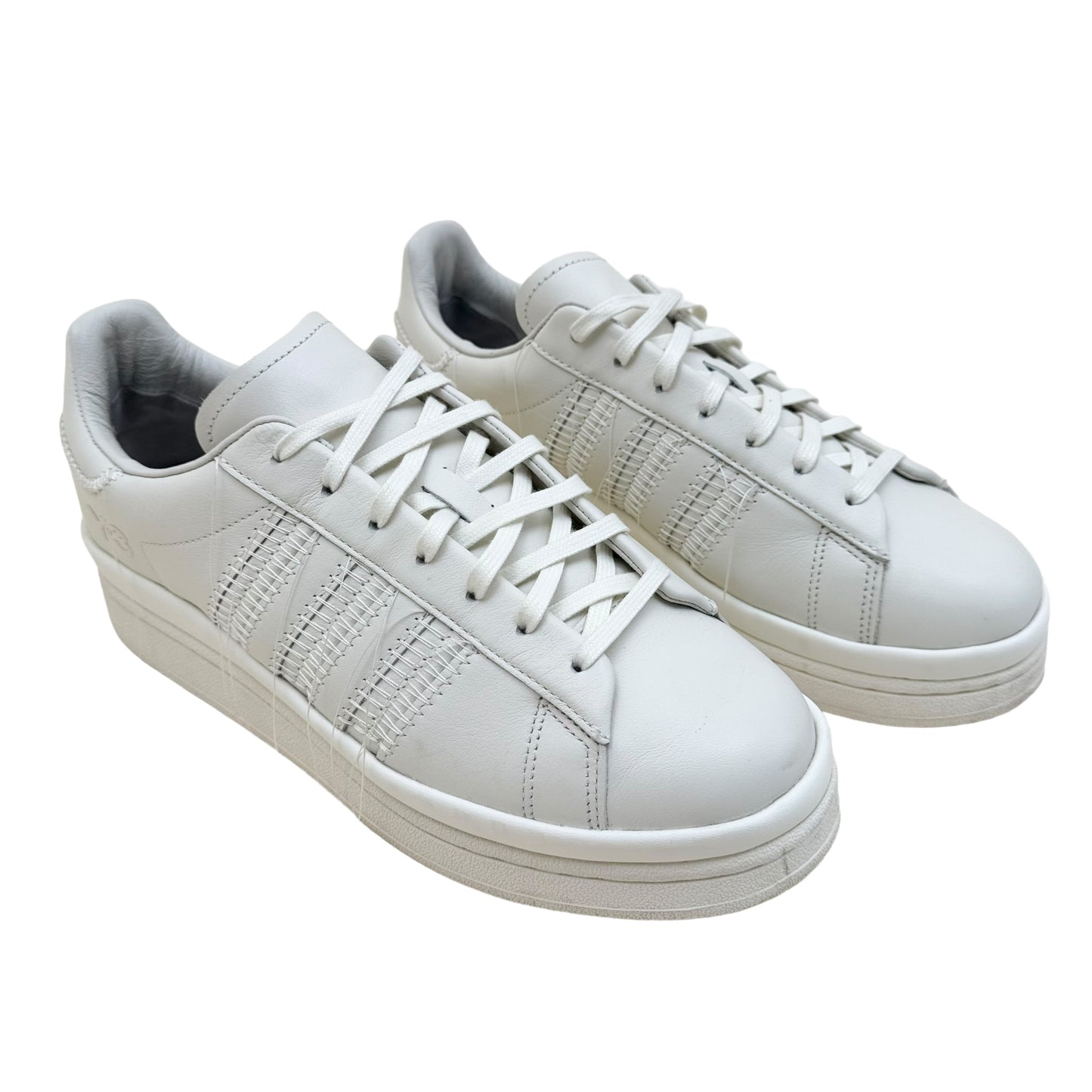 ADIDAS Y-3 HICHO LEATHER SNEAKER WHITE / GREY UK10