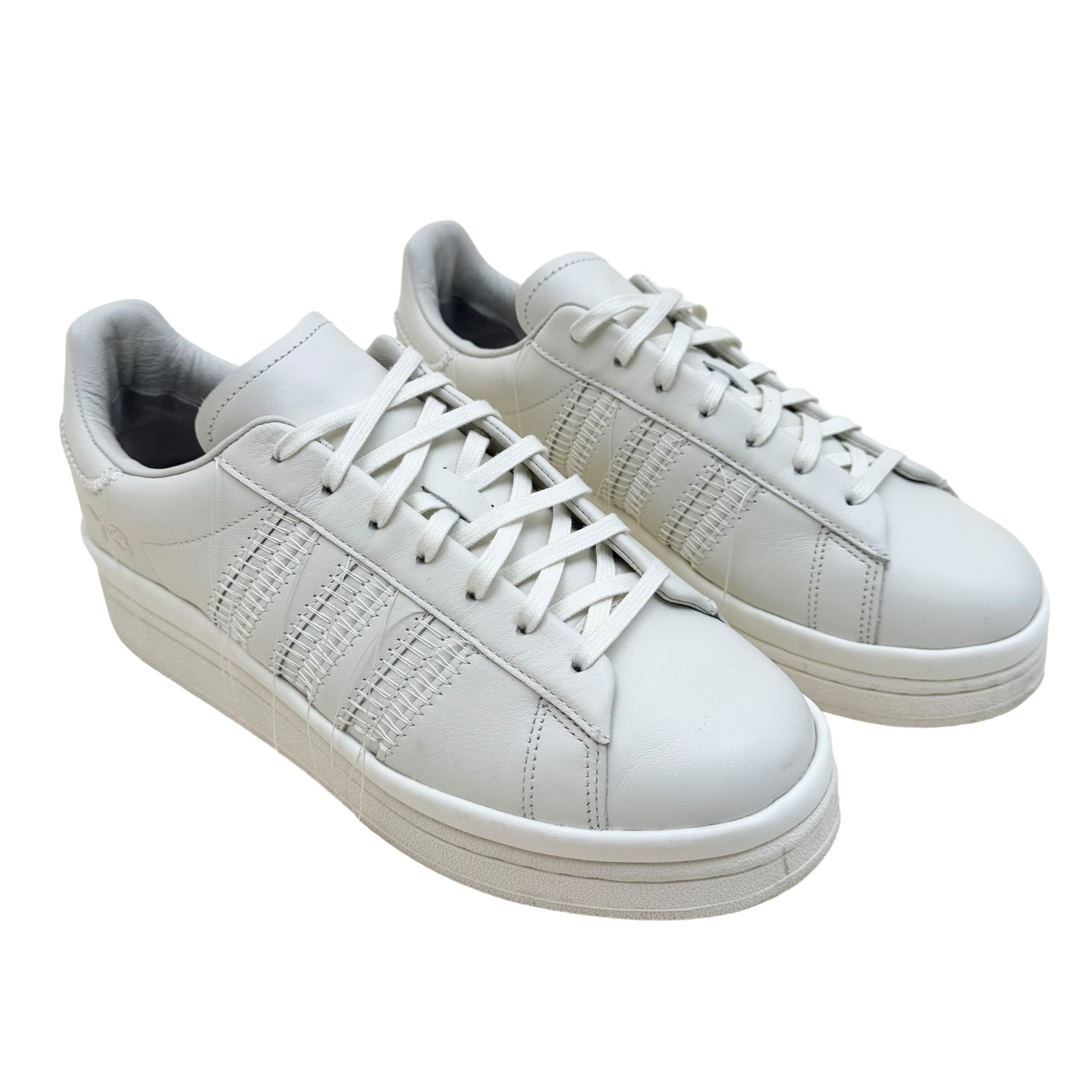 ADIDAS Y-3 HICHO LEATHER SNEAKER WHITE / GREY UK10
