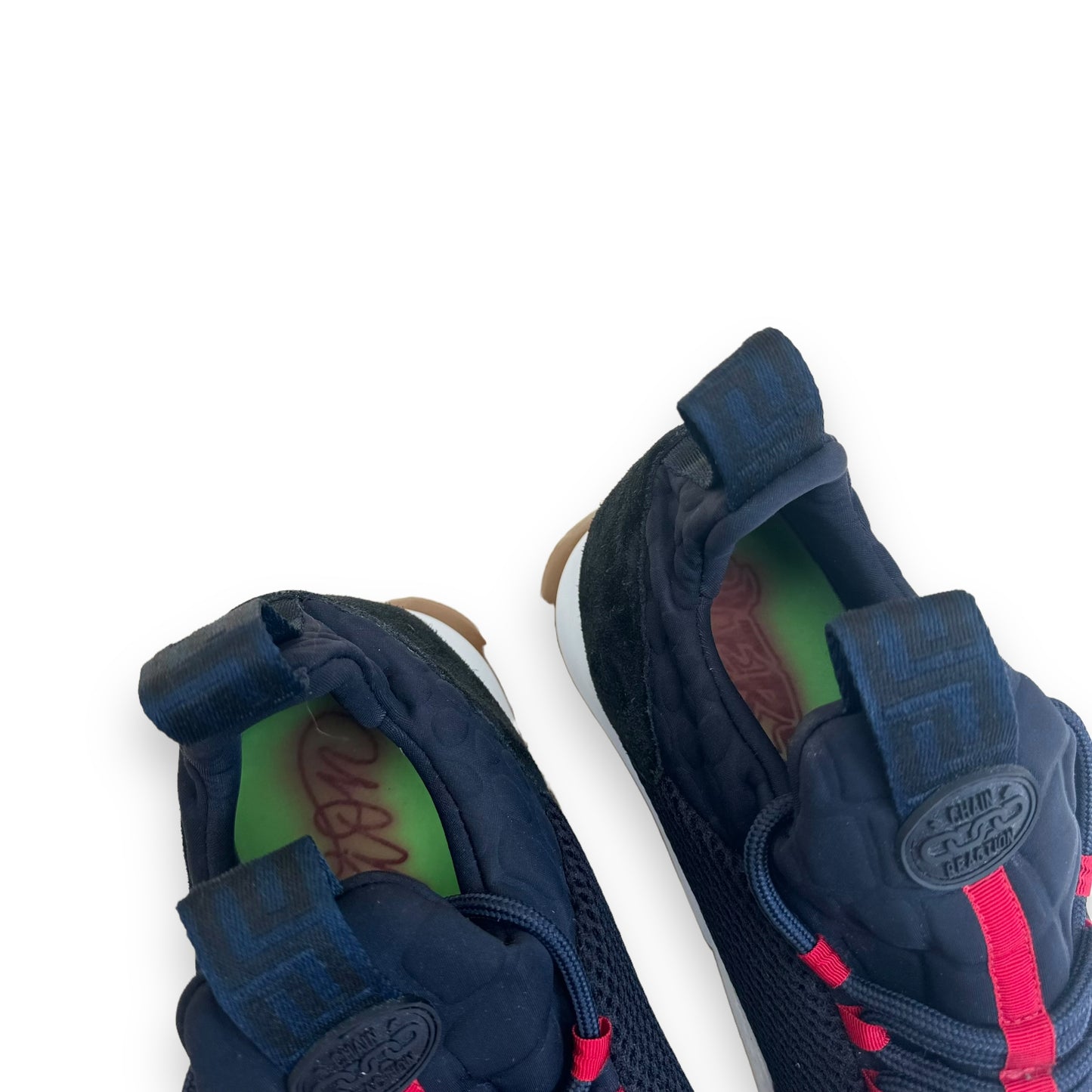 VERSACE CHAIN REACT SNEAKER NAVY UK12
