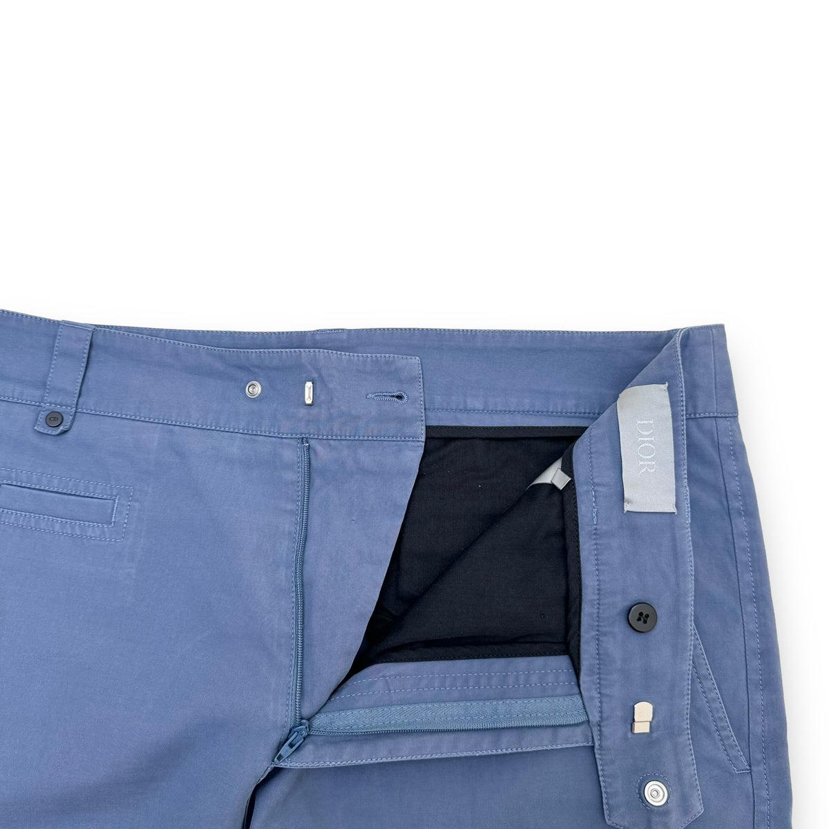 DIOR BUCKLE DETAILED CARGO TROUSER BLUE L