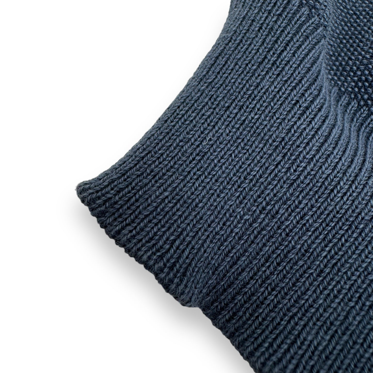 THOM SWEENEY FINE-KNIT COTTON ZIP-UP TRACK JACKET NAVY L