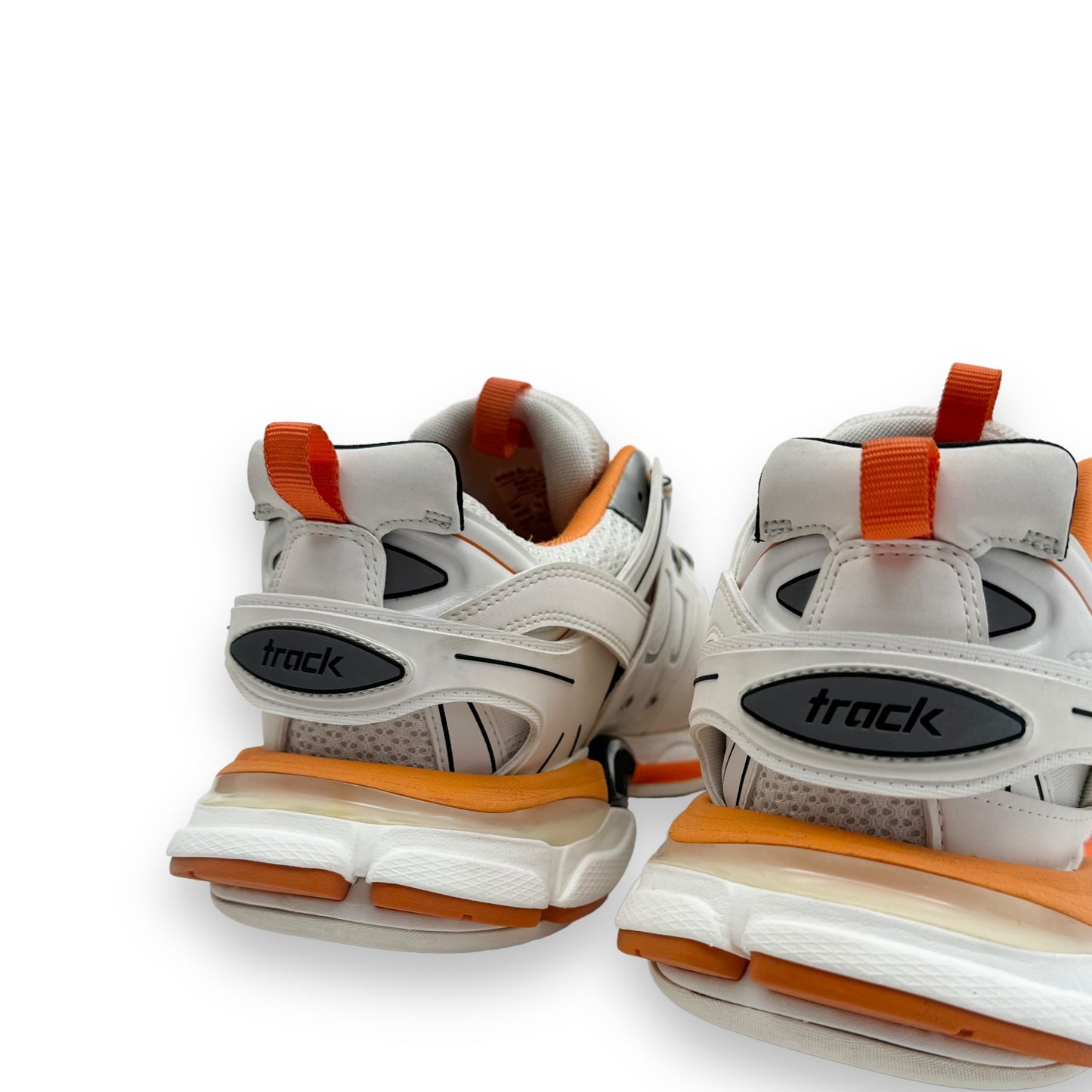 BALENCIAGA TRACK RUNNER SNEAKER WHITE / ORANGE UK9