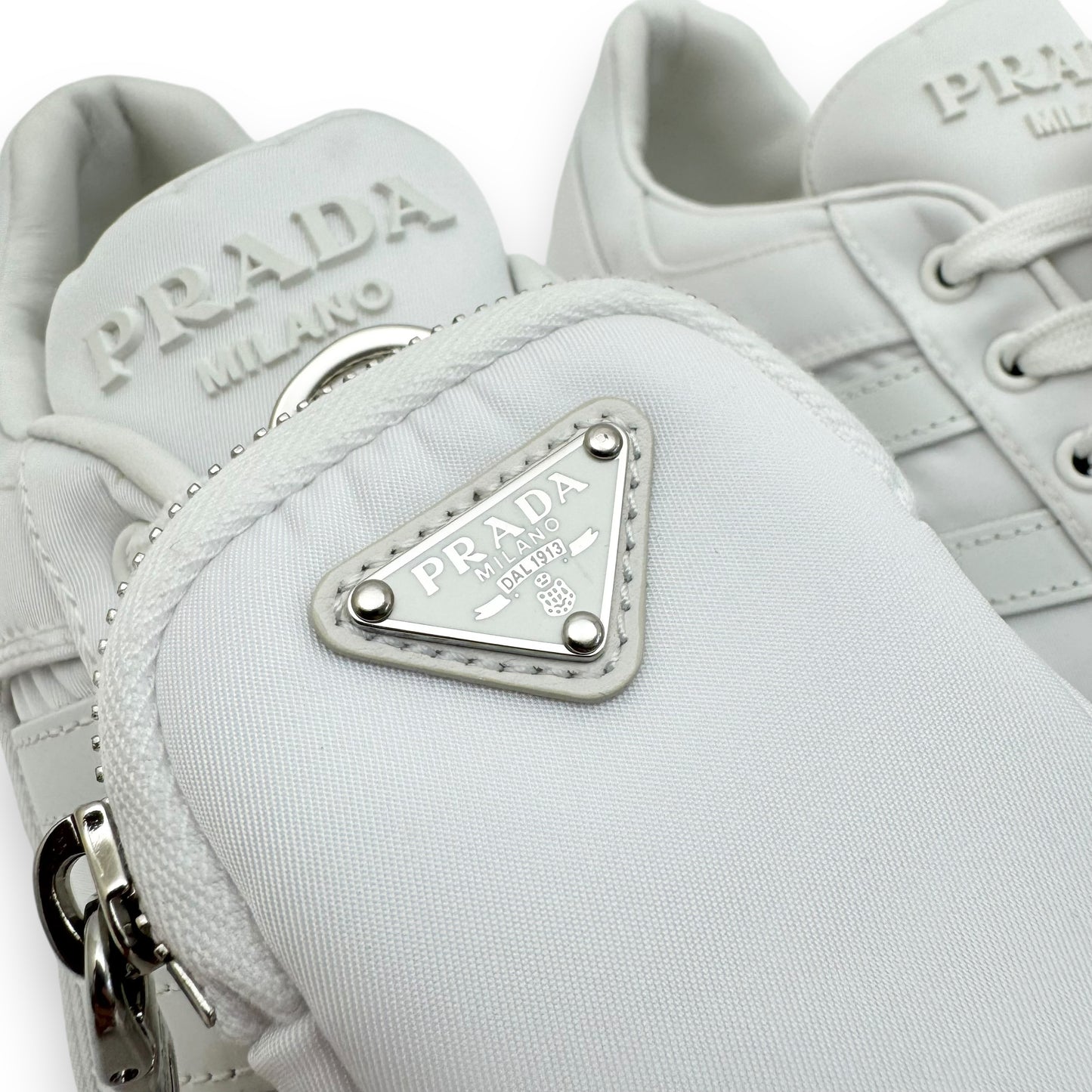 PRADA X ADIDAS FORUM LOW TOP SNEAKER WHITE UK10