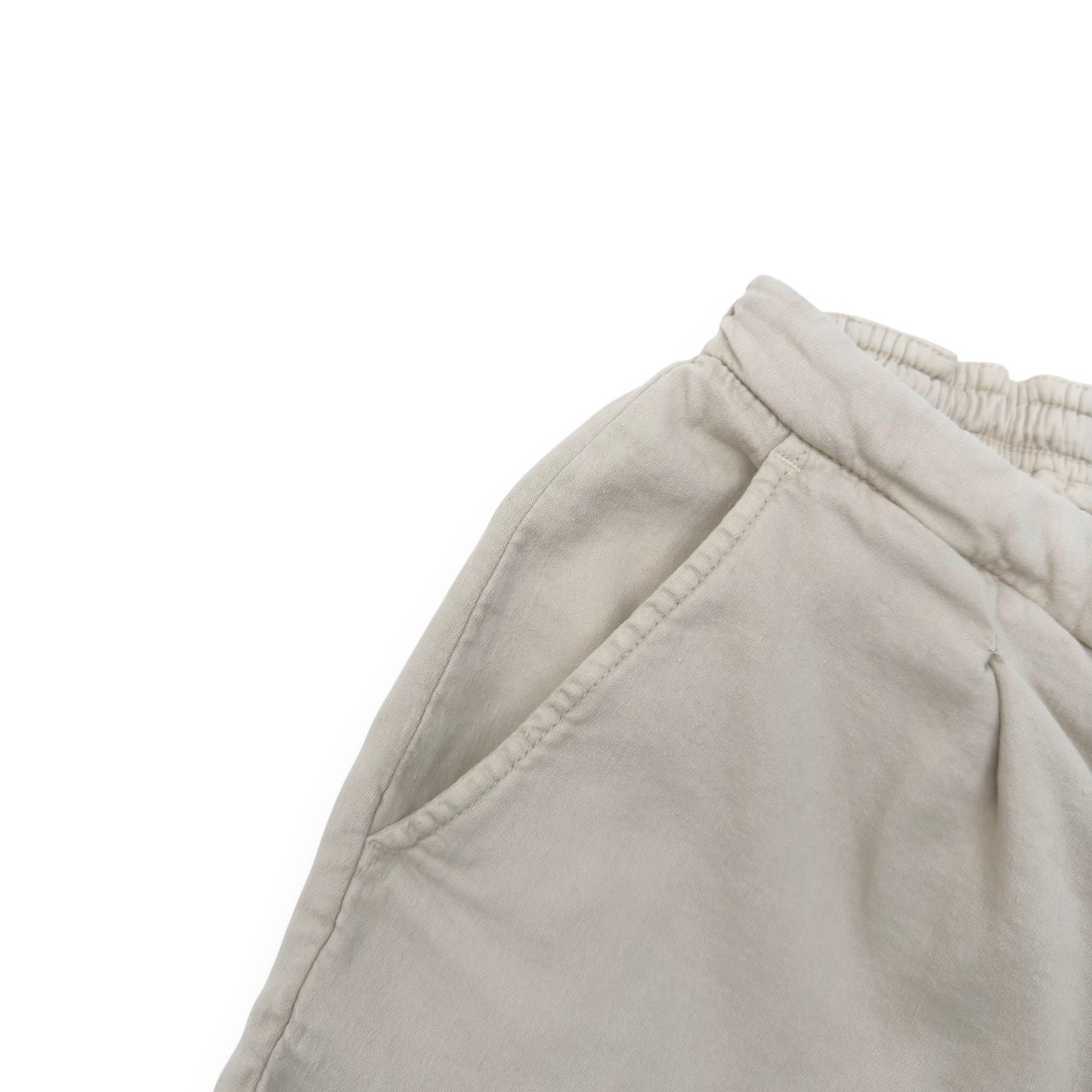 THOM SWEENEY LINEN JERSEY PLEATED SHORTS IVORY W32”