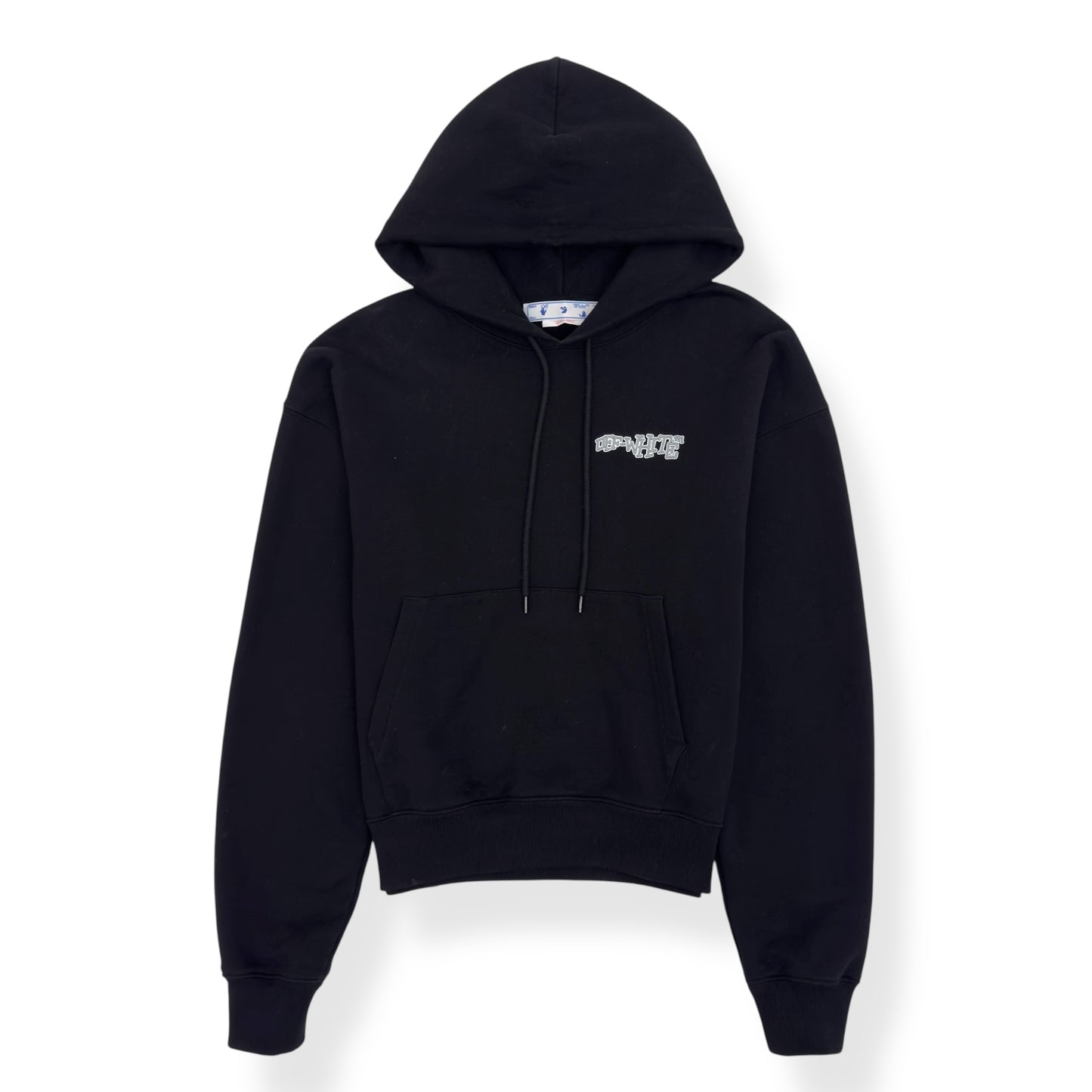 OFF-WHITE CARLOS ARROWS HOODIE BLACK / GREY M