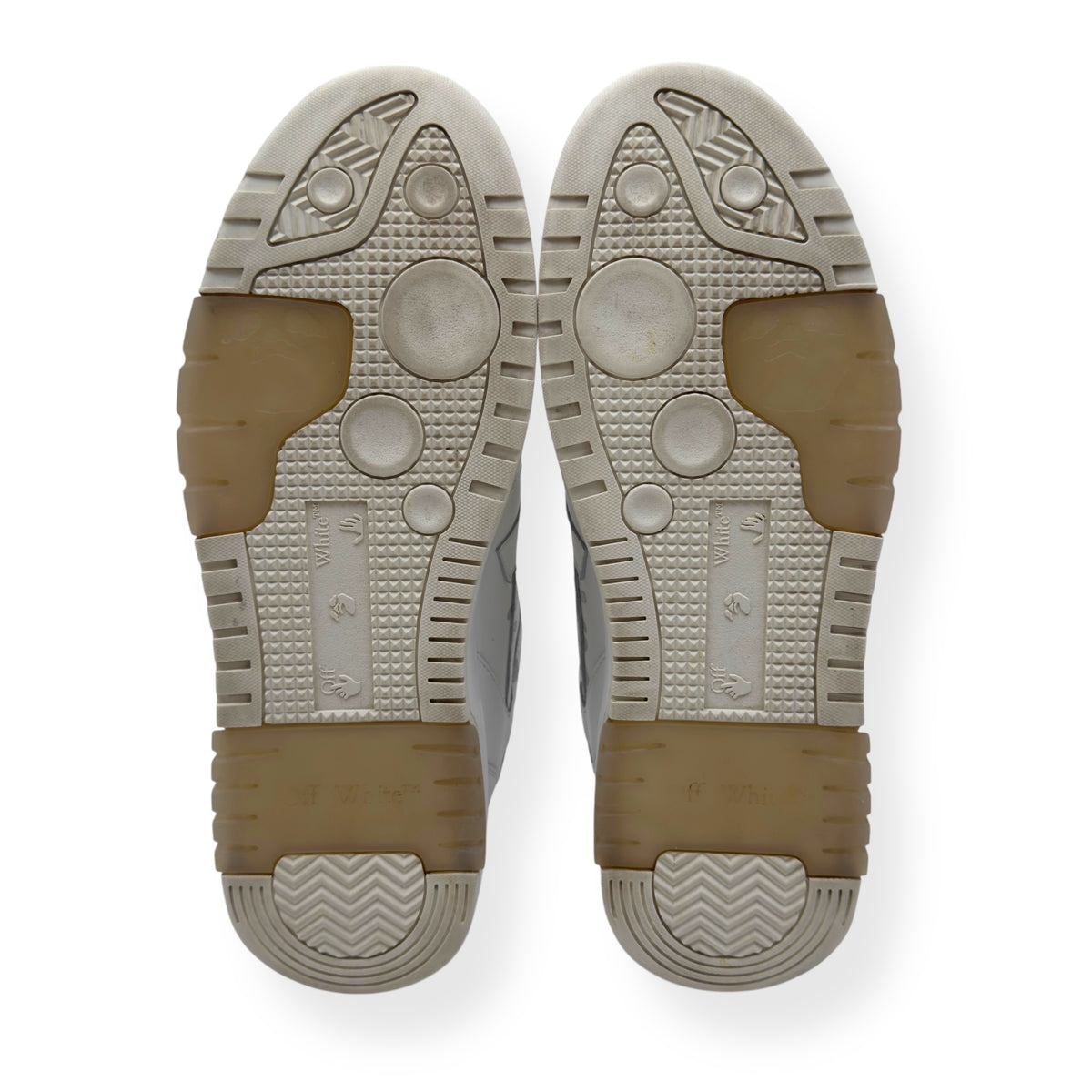 OFF-WHITE OUT OF OFFICE LEATHER SNEAKER WHITE 45 / UK11