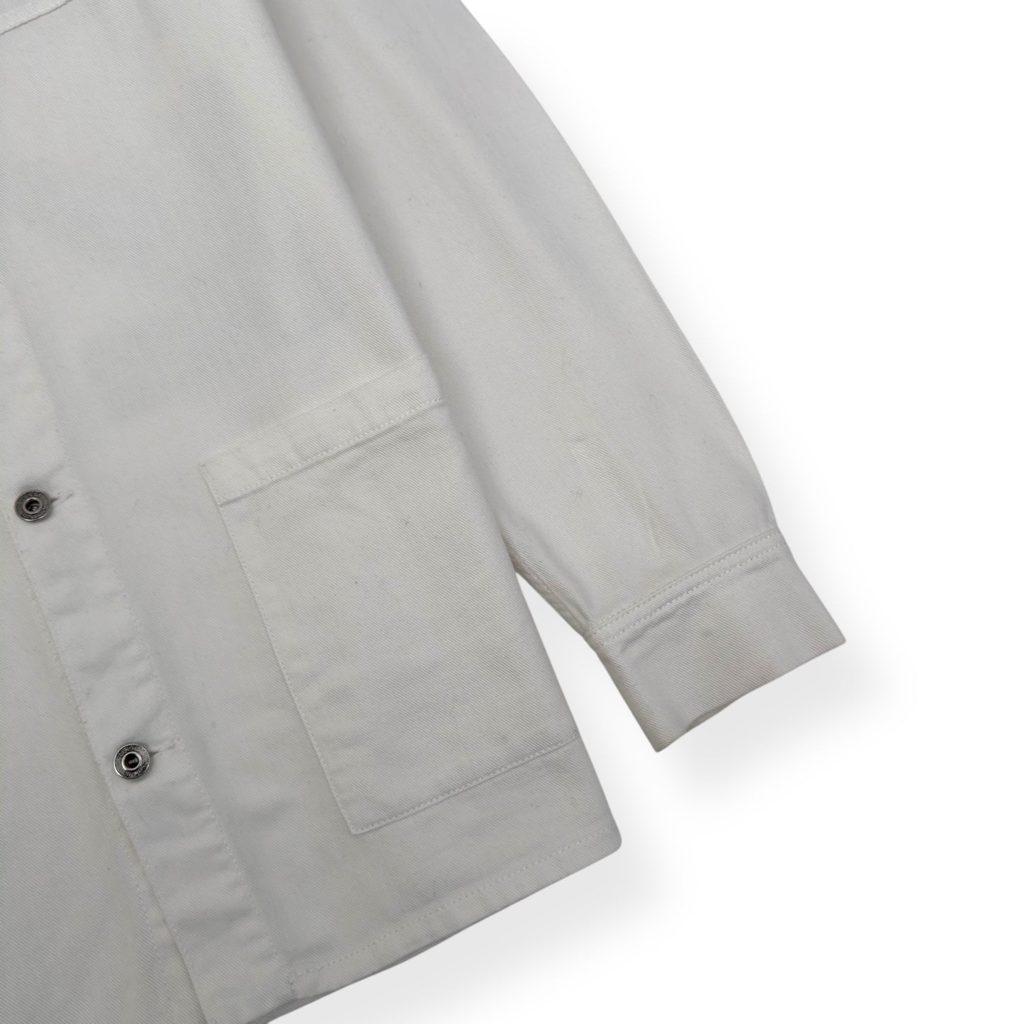 OFF-WHITE CARAVAGGIO ARROW DENIM SHIRT WHITE / BLACK M