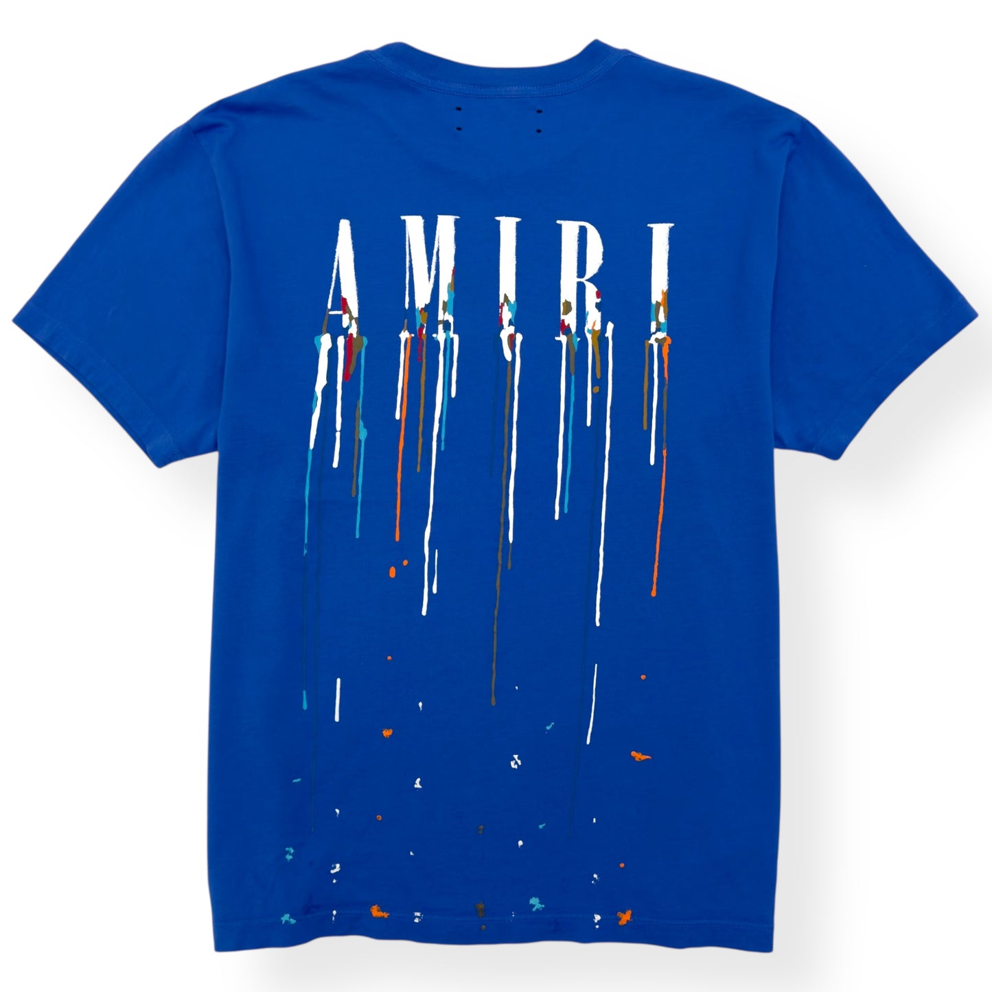 AMIRI PAINT DRIP CORE LOGO T-SHIRT BLUE M