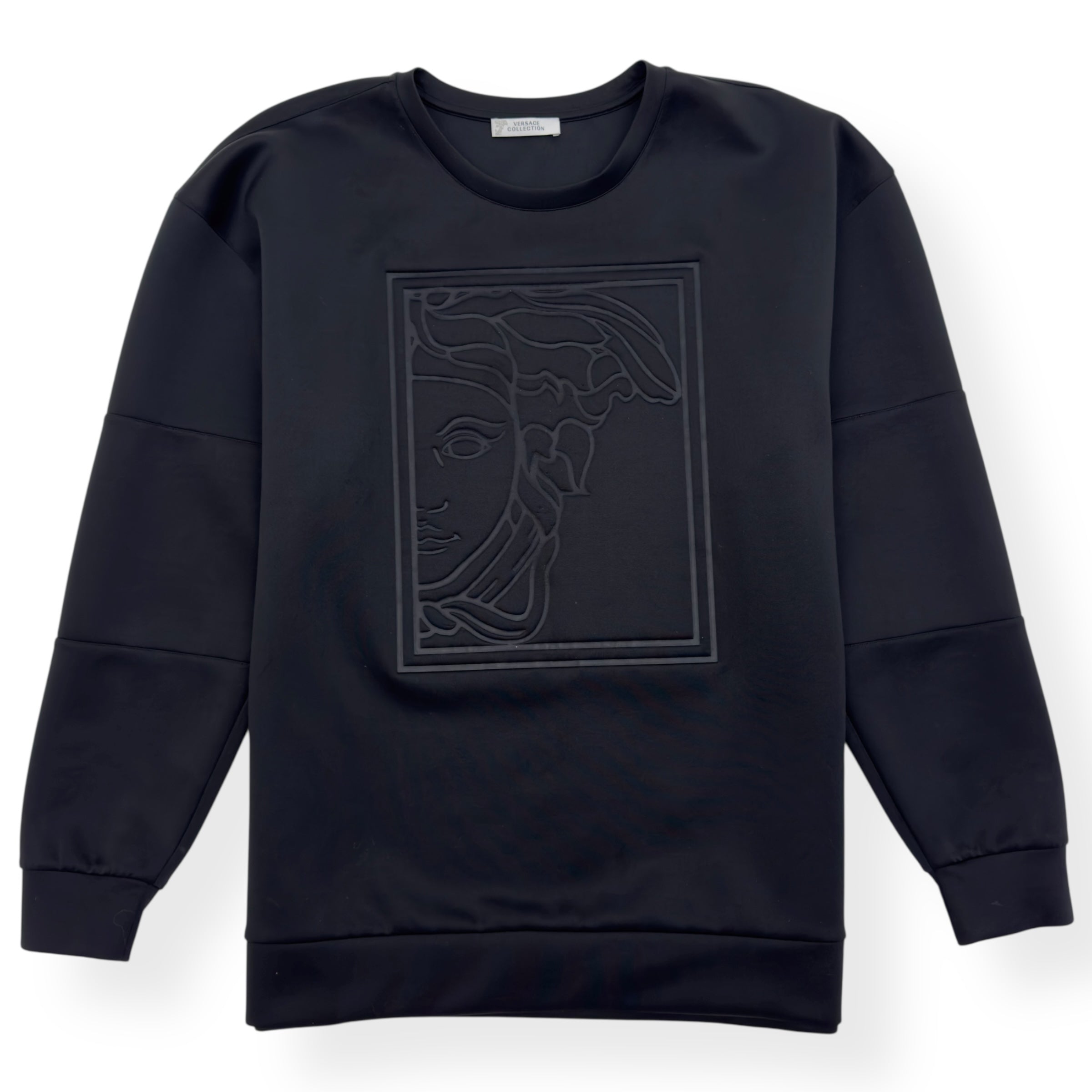 VERSACE COLLECTION MEDUSA EMBOSSED LOGO SWEATSHIRT M