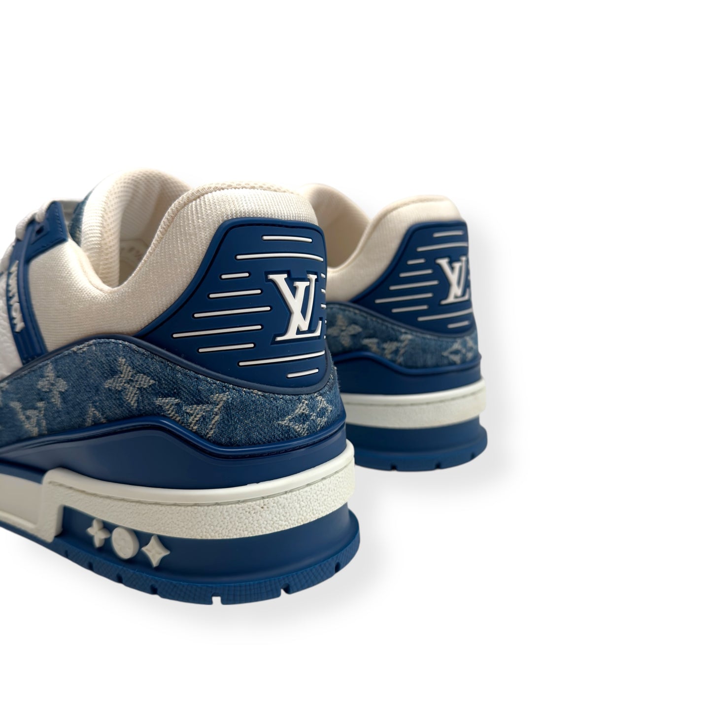 LOUIS VUITTON LV MONOGRAM DENIM SNEAKER BLUE / WHITE UK9.5