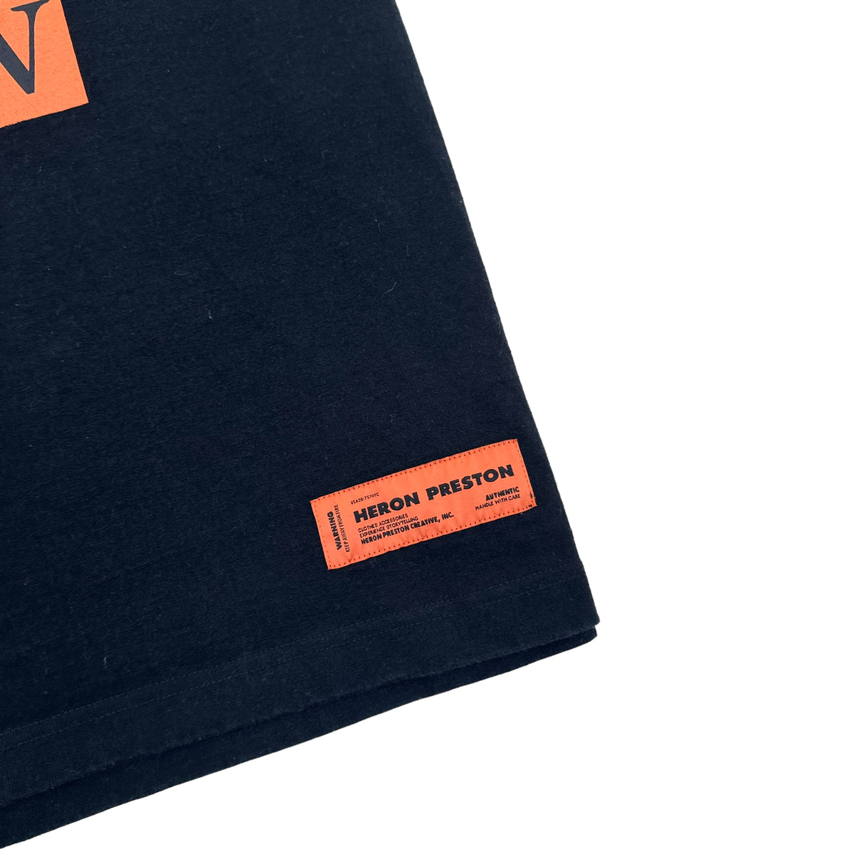 HERON PRESTON GRAPHIC PRINT T-SHIRT BLACK XXL