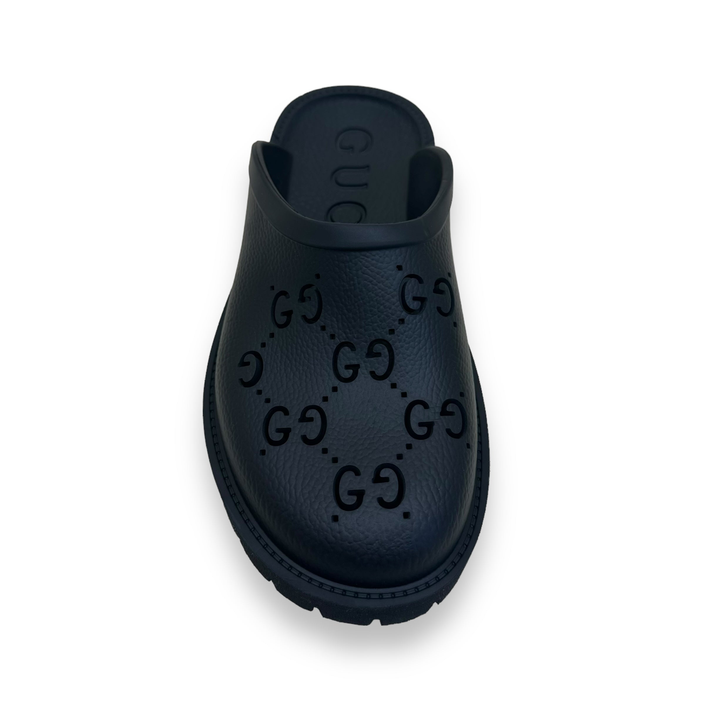 GUCCI SLIP ON SANDALS BLACK UK7