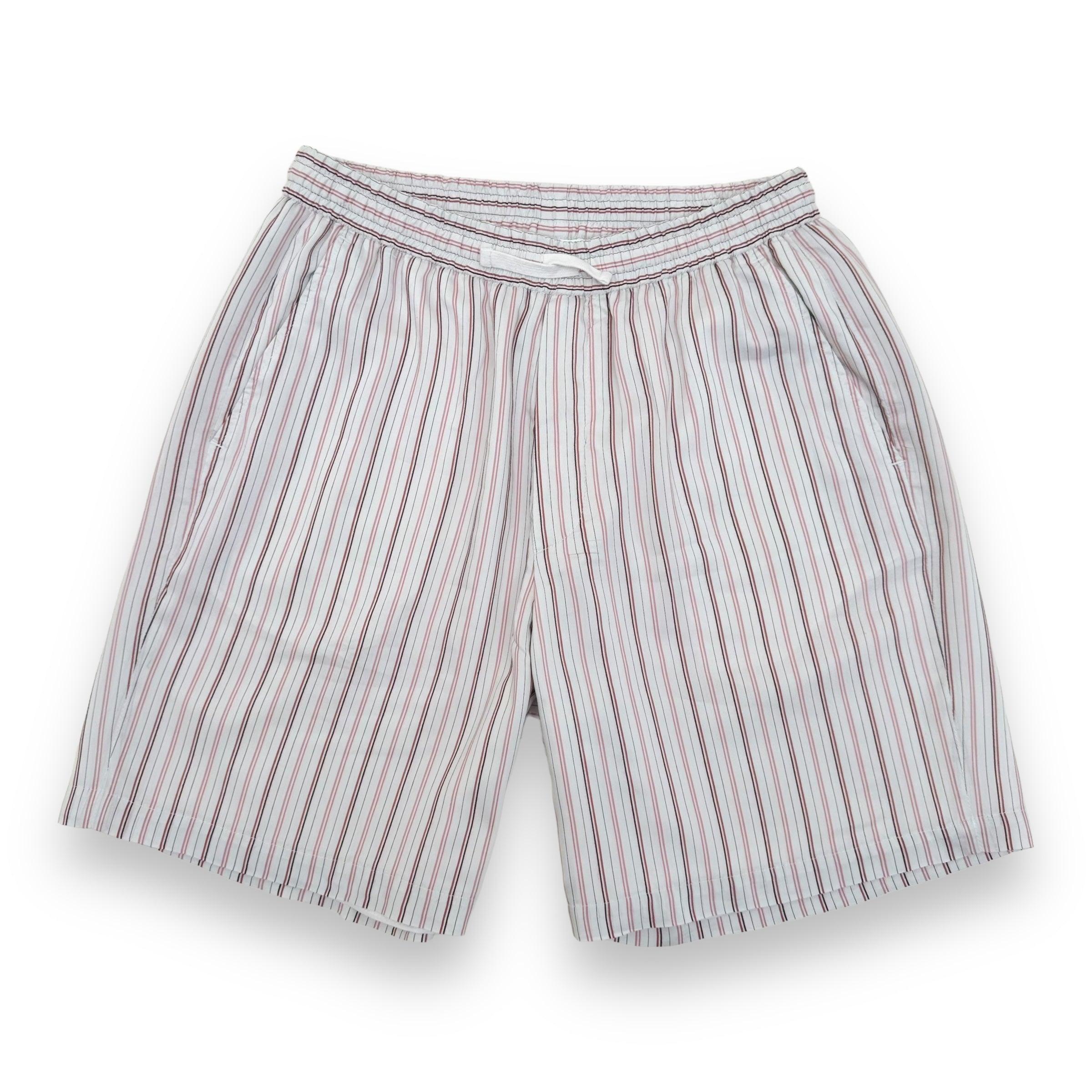 THE KOOPLES FLOWING STRIPED SHORTS BEIGE / PINK L