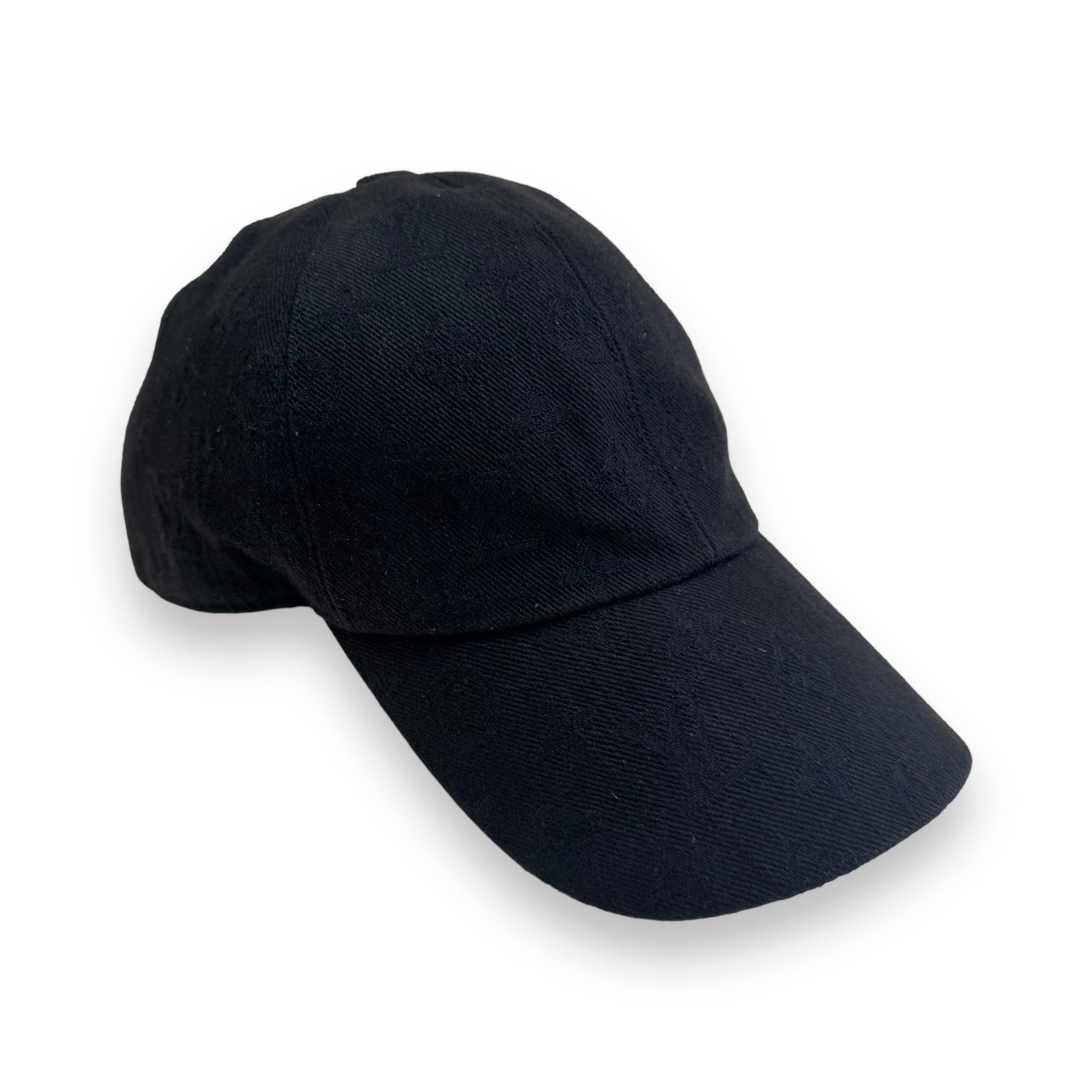 LOUIS VUITTON MONOGRAM BASEBALL CAP NOIR BLACK O/S