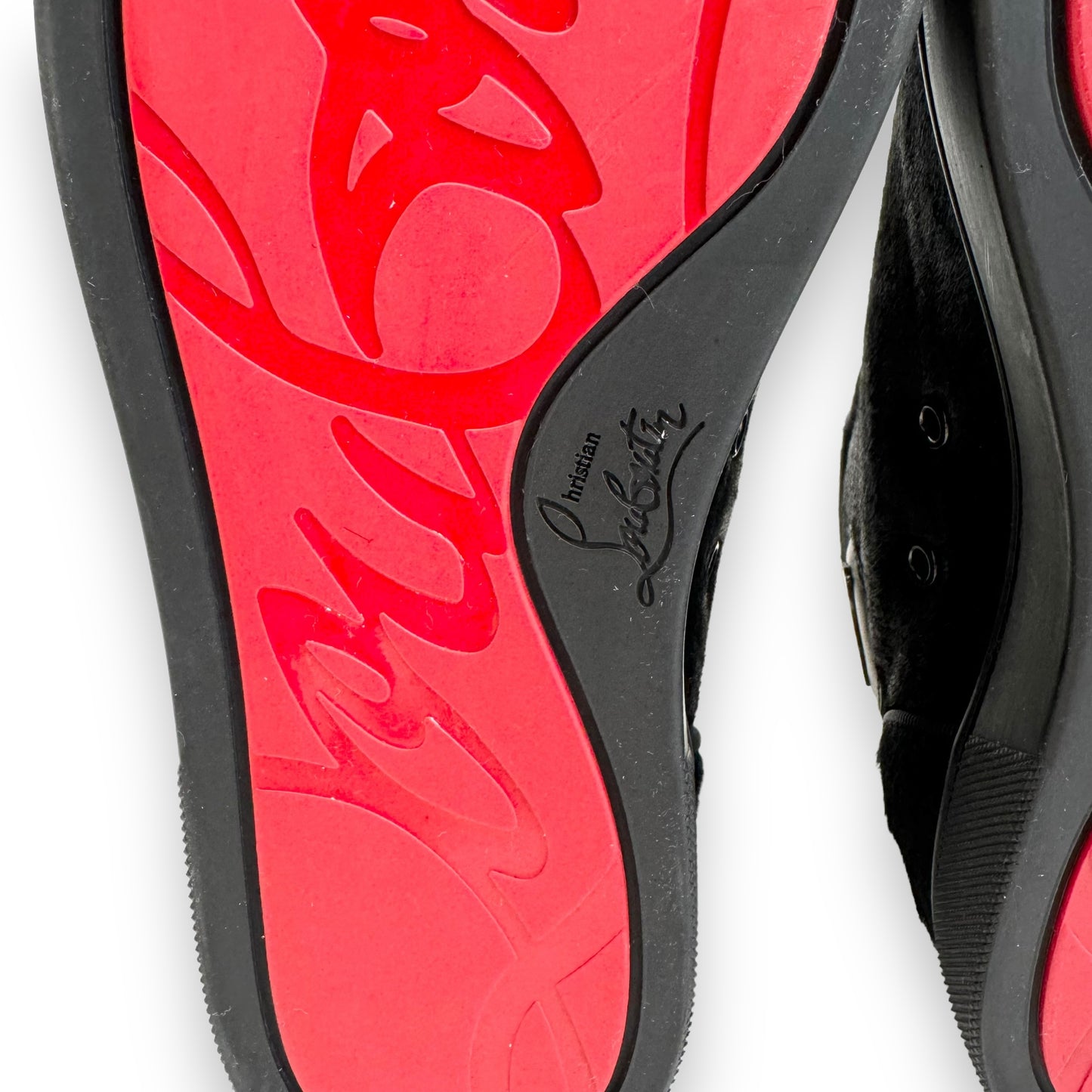 CHRISTIAN LOUBOUTIN LOUIS ORLATO CALFSKIN SNEAKER BLACK UK9