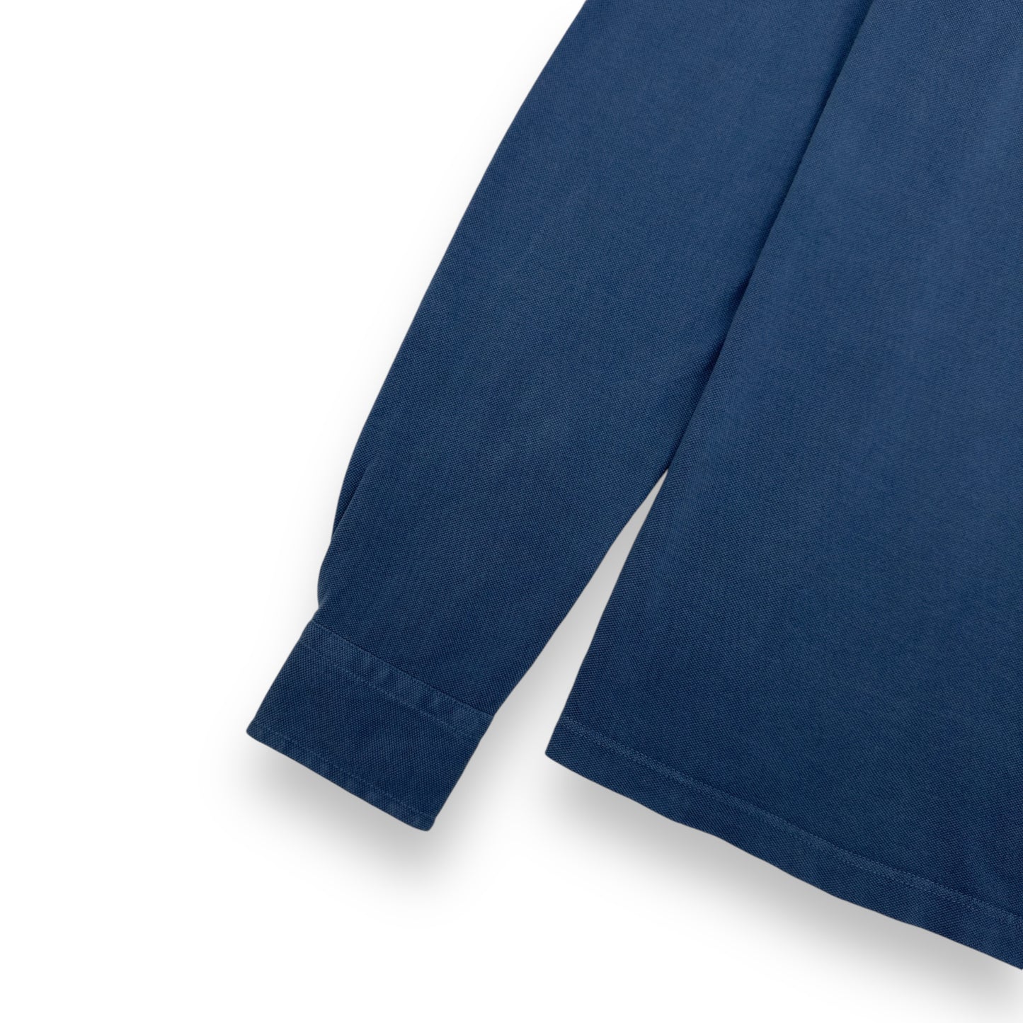THOM SWEENEY LONG SLEEVE POLO SHIRT BLUE L