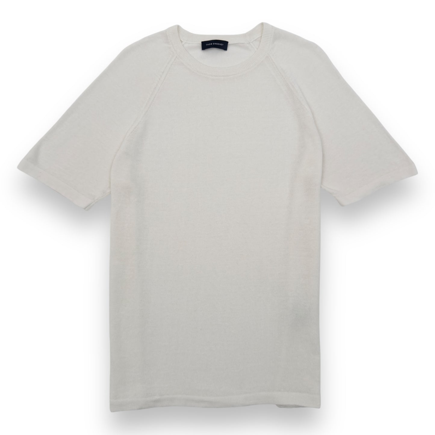 THOM SWEENEY LINEN / COTTON BLEND T-SHIRT WHITE M
