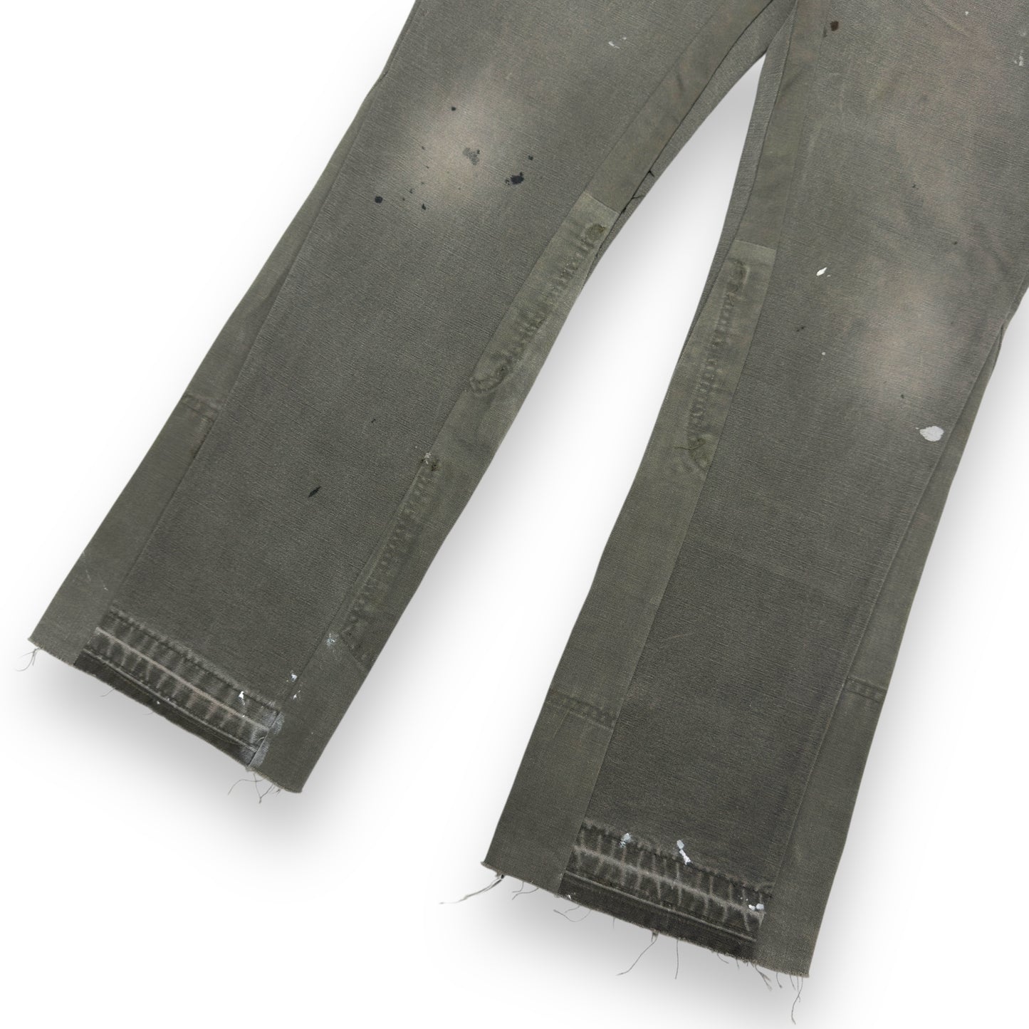 JEANIUS BAR ATELIER PAINT SPLATTER DENIM JEANS GREEN W34”