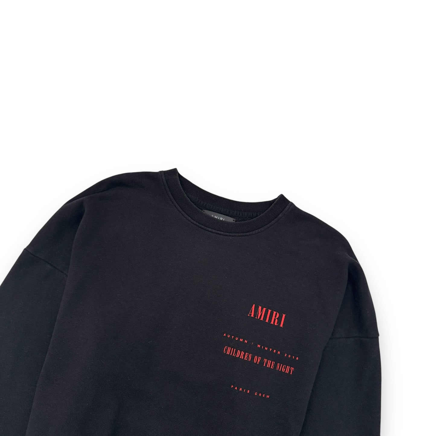 AMIRI CHILDREN OF THE NIGHT SWEATSHIRT BLACK / RED S