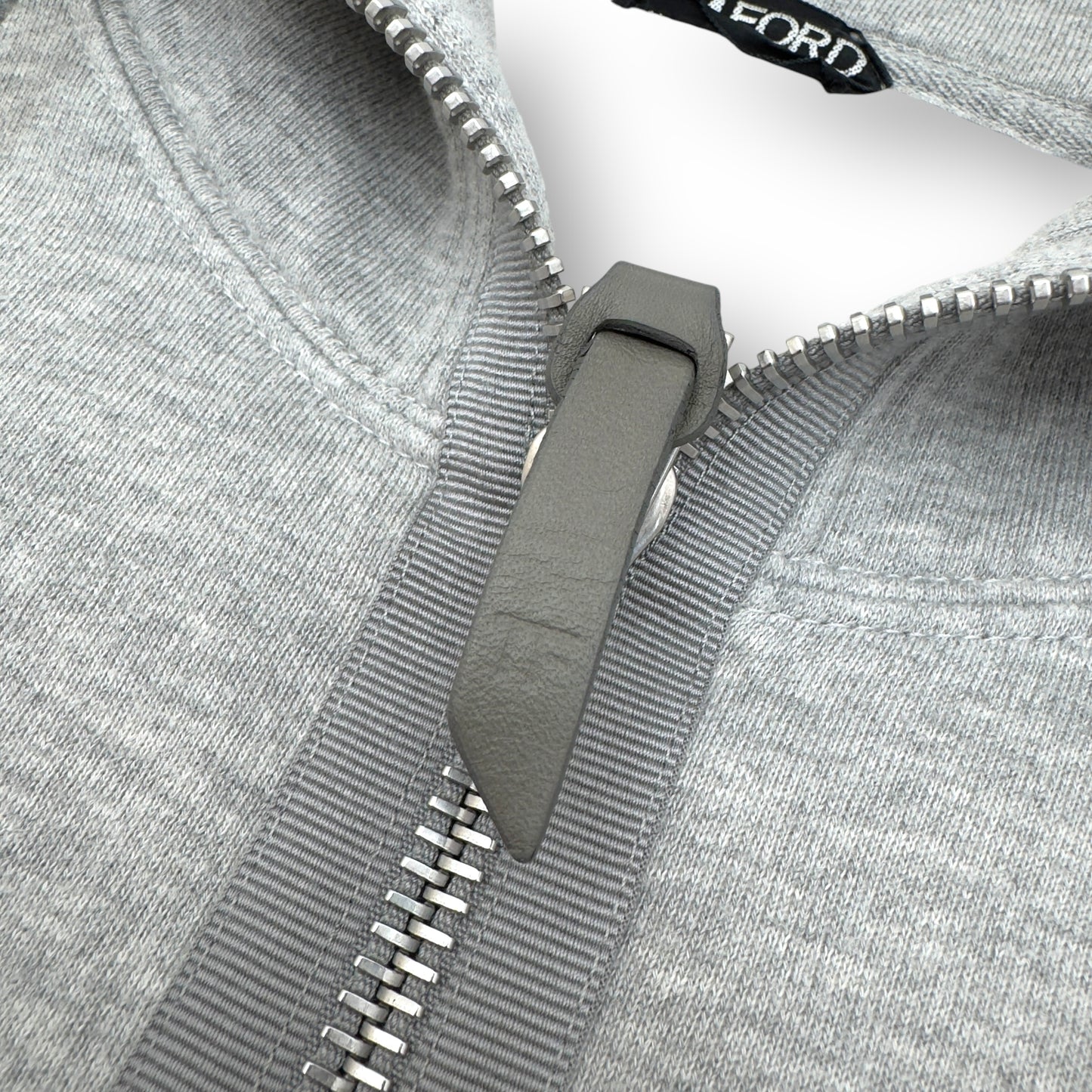 TOM FORD COTTON ZIP UP HOODIE GREY L
