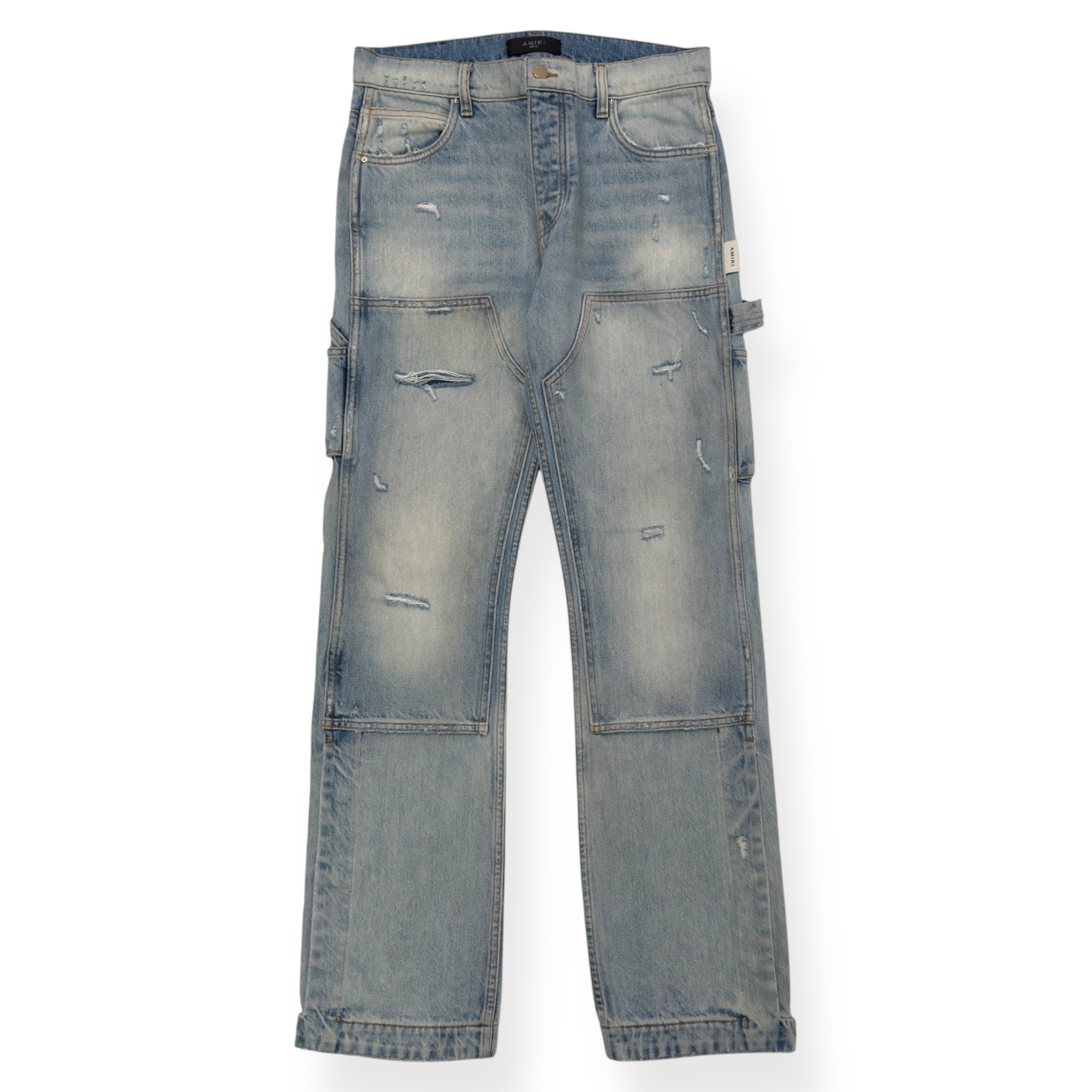 AMIRI CARPENTER STRAIGHT LEG DENIM JEANS BLUE W30”