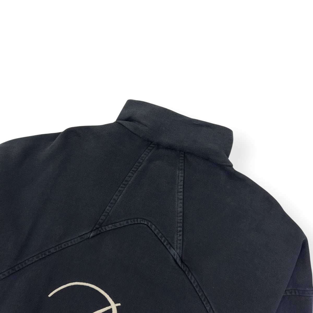 RHUDE 1/4 ZIP SWEATER BLACK S