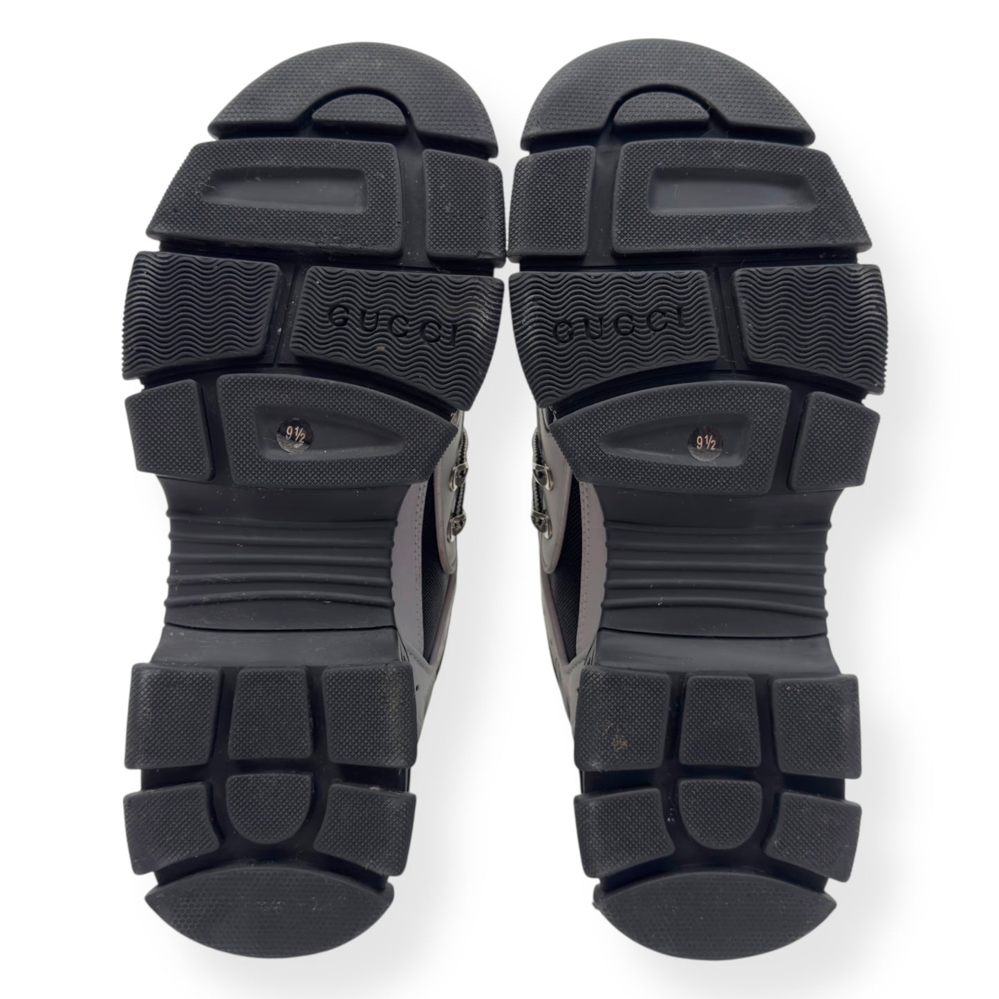 GUCCI FLASHTREK SEGA REFLECTIVE SNEAKER GREY / BLACK UK9.5