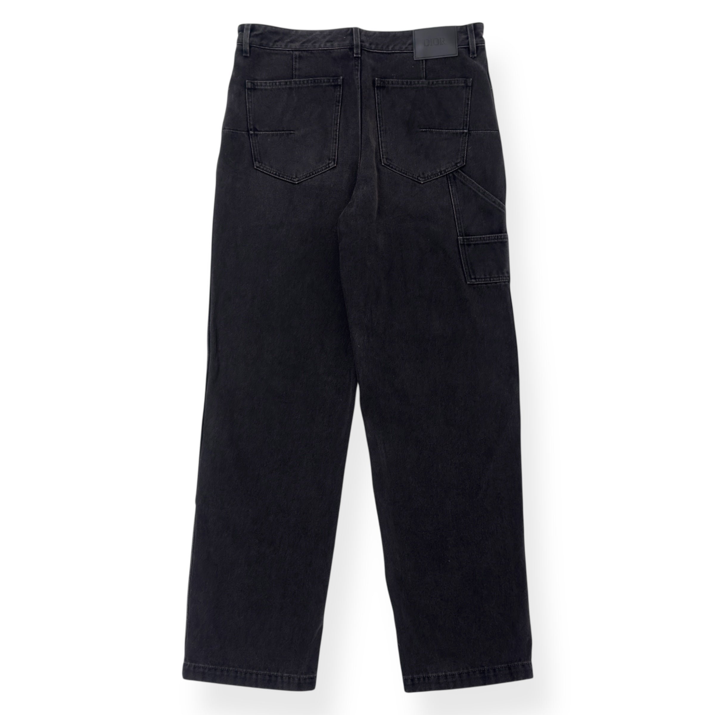 DIOR CARPENTER STRAIGHT-LEG DENIM JEANS BLACK 50 / W34” / L